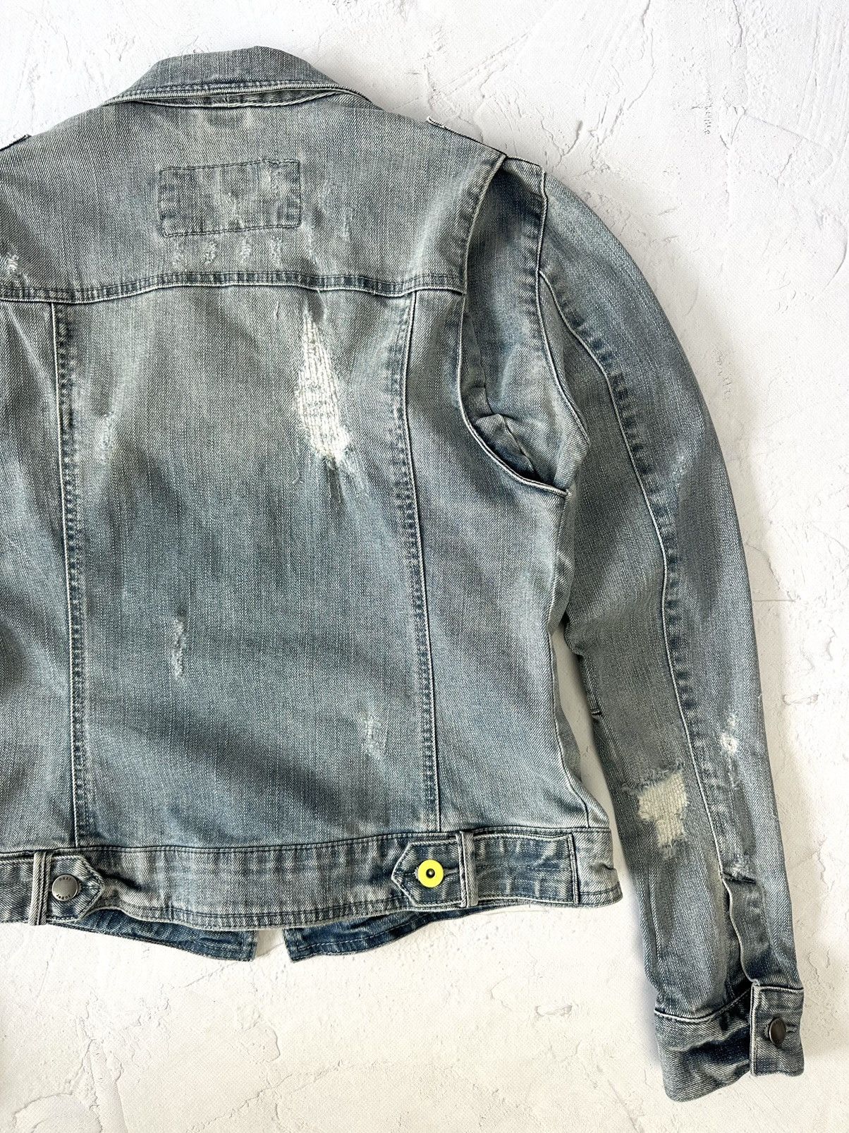 Japanese Brand Vintage Distressed Denim Jacket Size S / US 4 / IT 40 - 7 Thumbnail