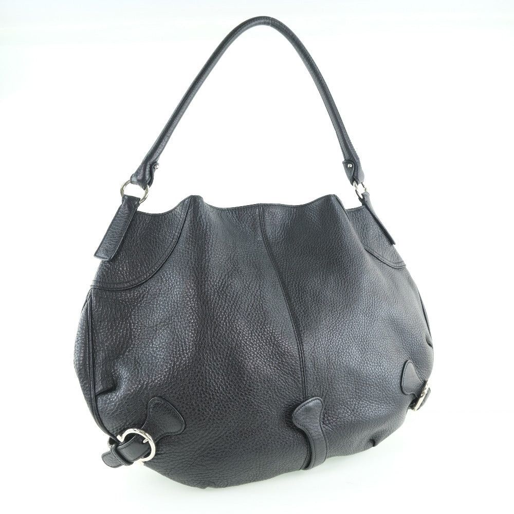 Salvatore Ferragamo Black Leather Shoulder Bag (Pre-Owned) Size ONE SIZE - 1 Thumbnail