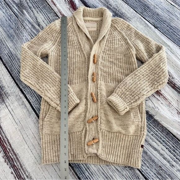 Banana Republic Banana Republic Heritage Men's Cream Shawl Collar Toggle Woo Size US S / EU 44-46 / 1 - 8 Thumbnail