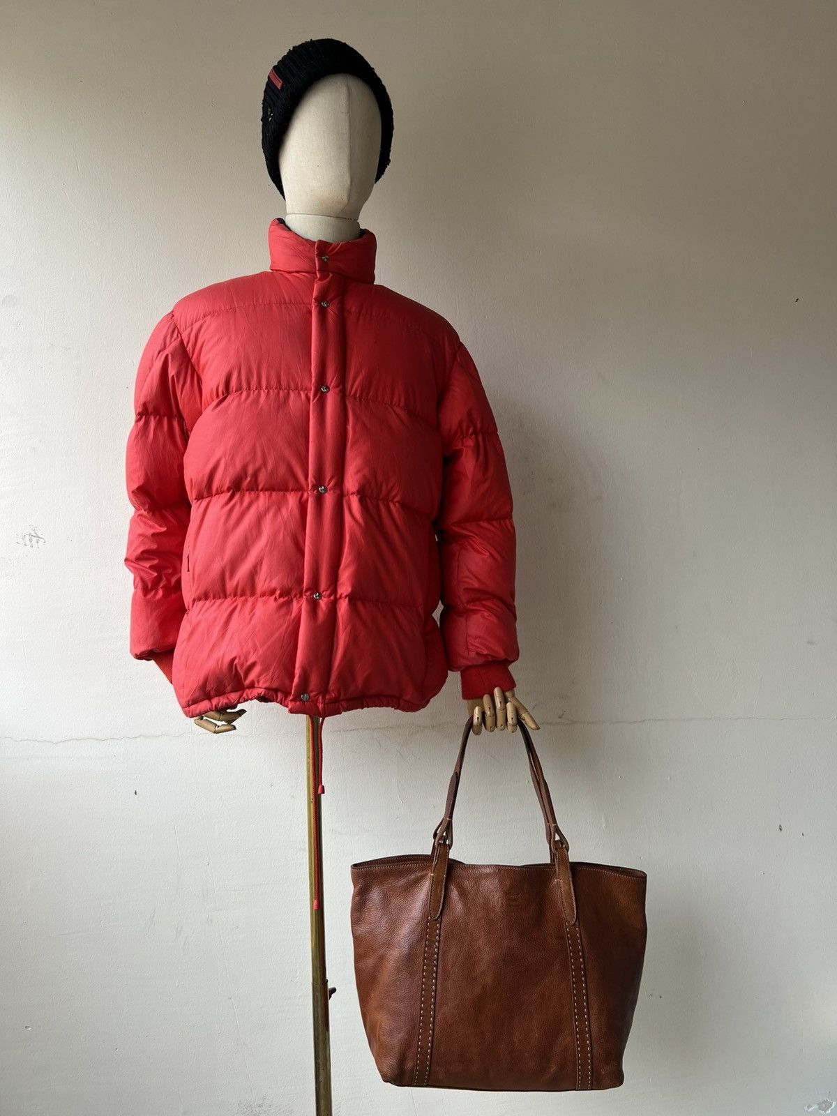 Leather Genten Japan Patina Leather Multi Pocket Tote Bag Size ONE SIZE - 3 Thumbnail