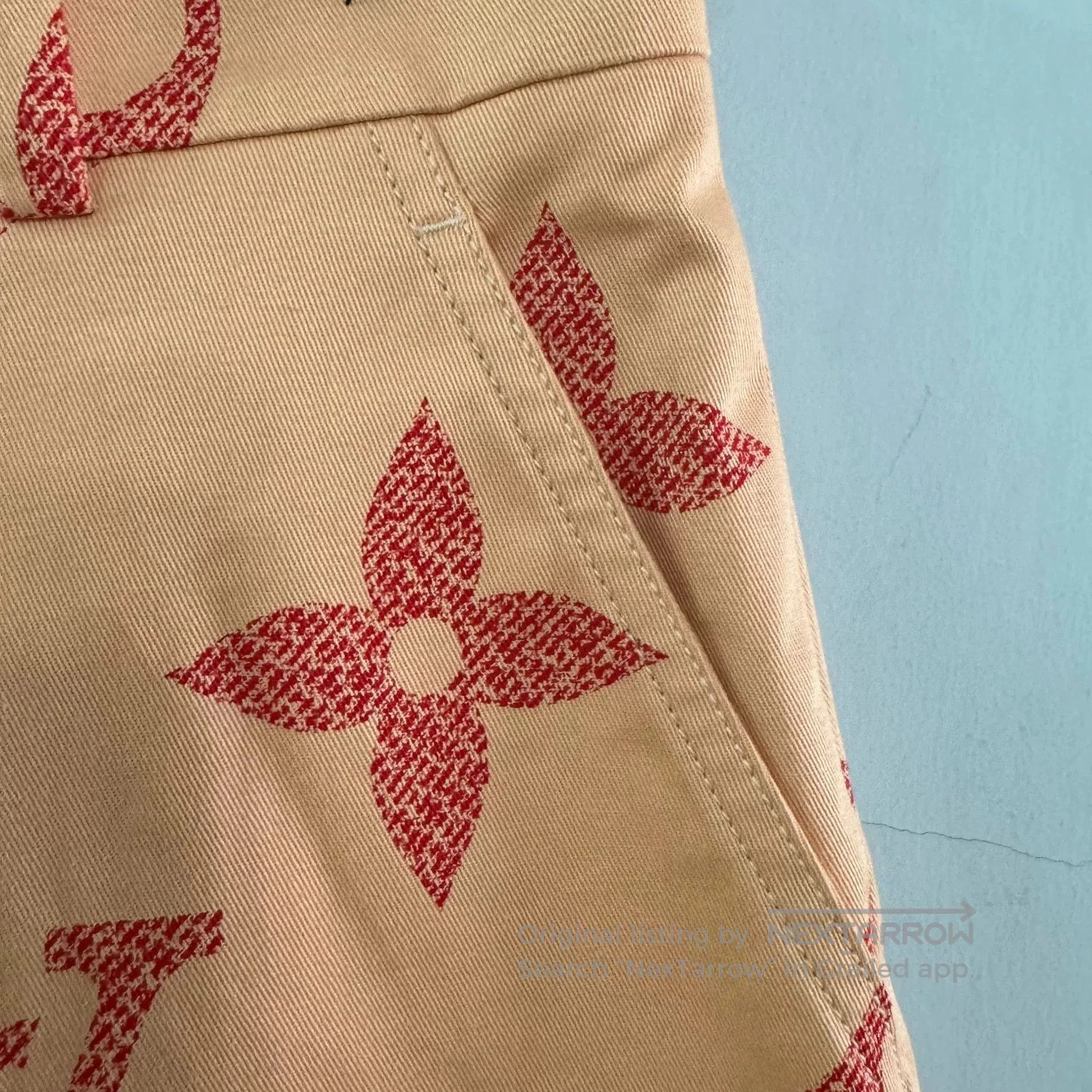 Louis Vuitton Louis Vuitton Orange Monogram Print Shorts. Size 35" - 8 Thumbnail