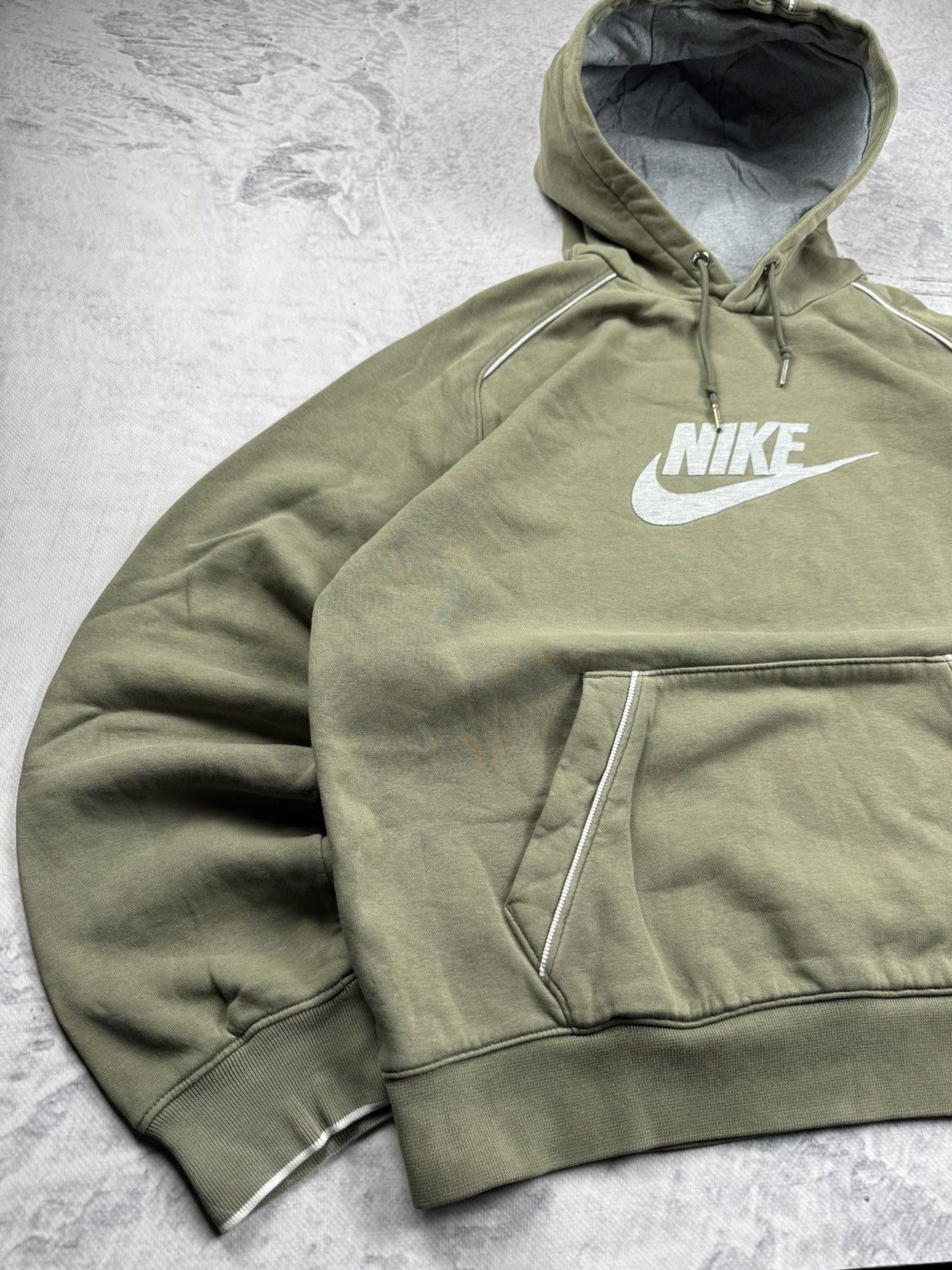 Nike × Vintage NIKE VINTAGE CENTER LOGO OVERSIZE BOXY HOODIE Size US L / EU 52-54 / 3 - 2 Thumbnail