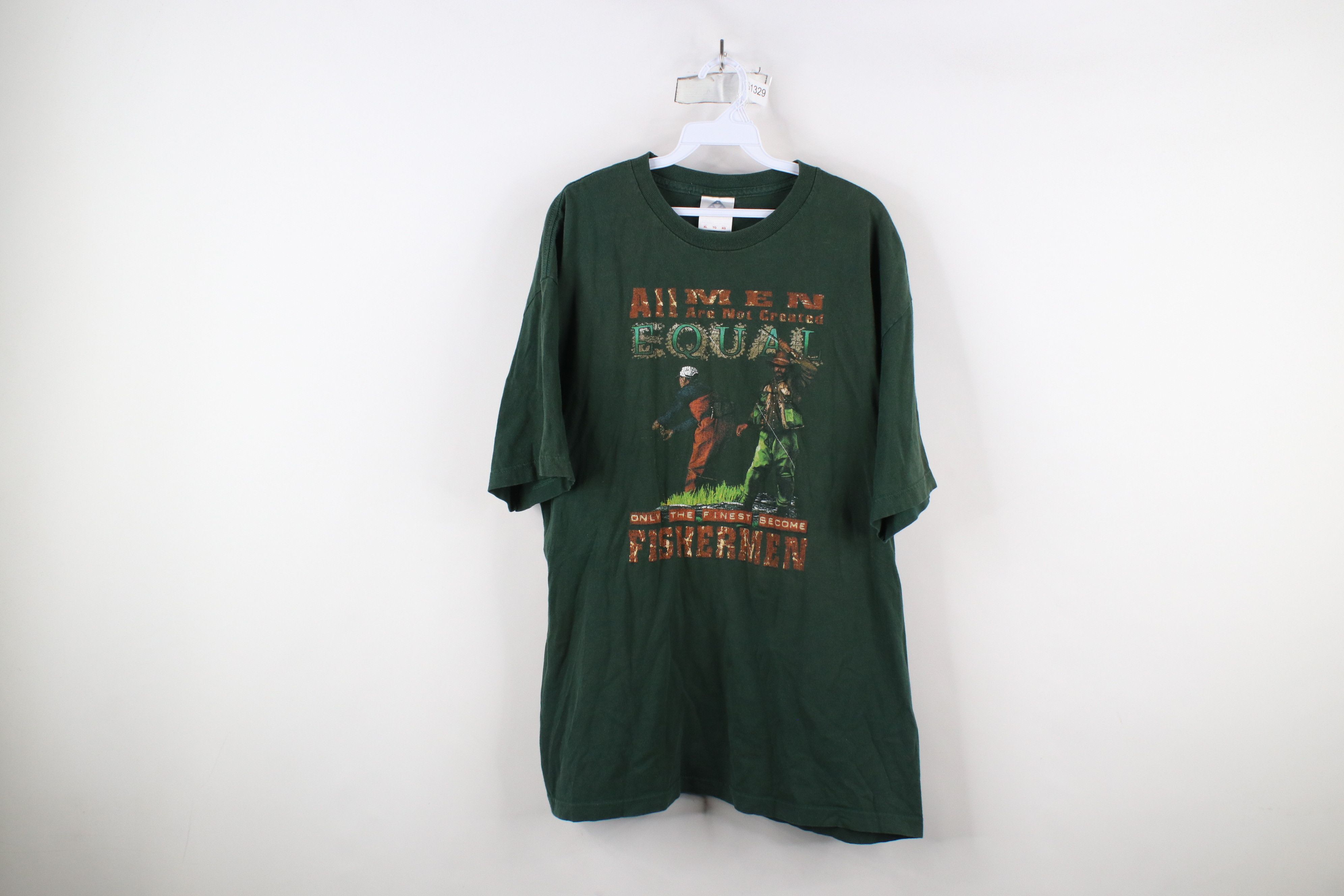 Vintage Vintage 90s Streetwear The Finest Become Fishermen T-Shirt Size US XL / EU 56 / 4 - 1 Thumbnail