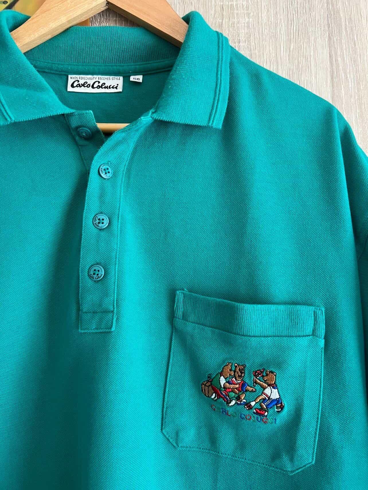 Carlo Colucci Carlo Colucci vintage polo shirt men's Size US XL / EU 56 / 4 - 4 Thumbnail