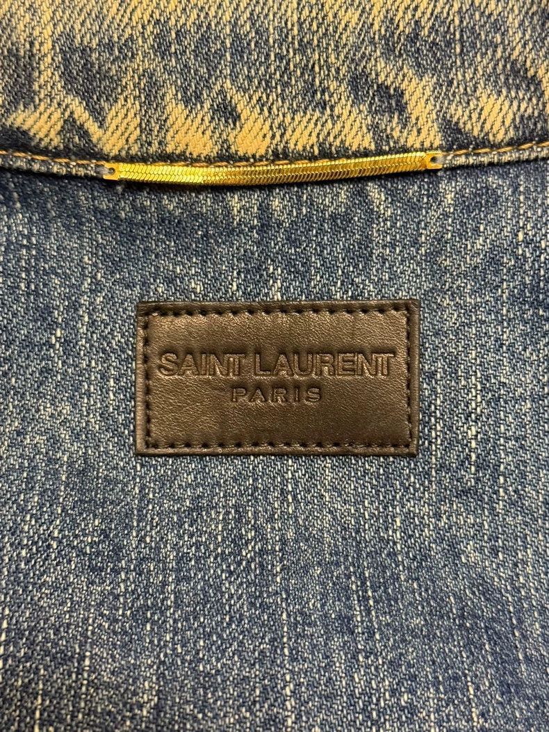 Saint Laurent Paris Saint Laurent Paris Embroidered denim jacket-2506 Size US S / EU 44-46 / 1 - 7 Thumbnail