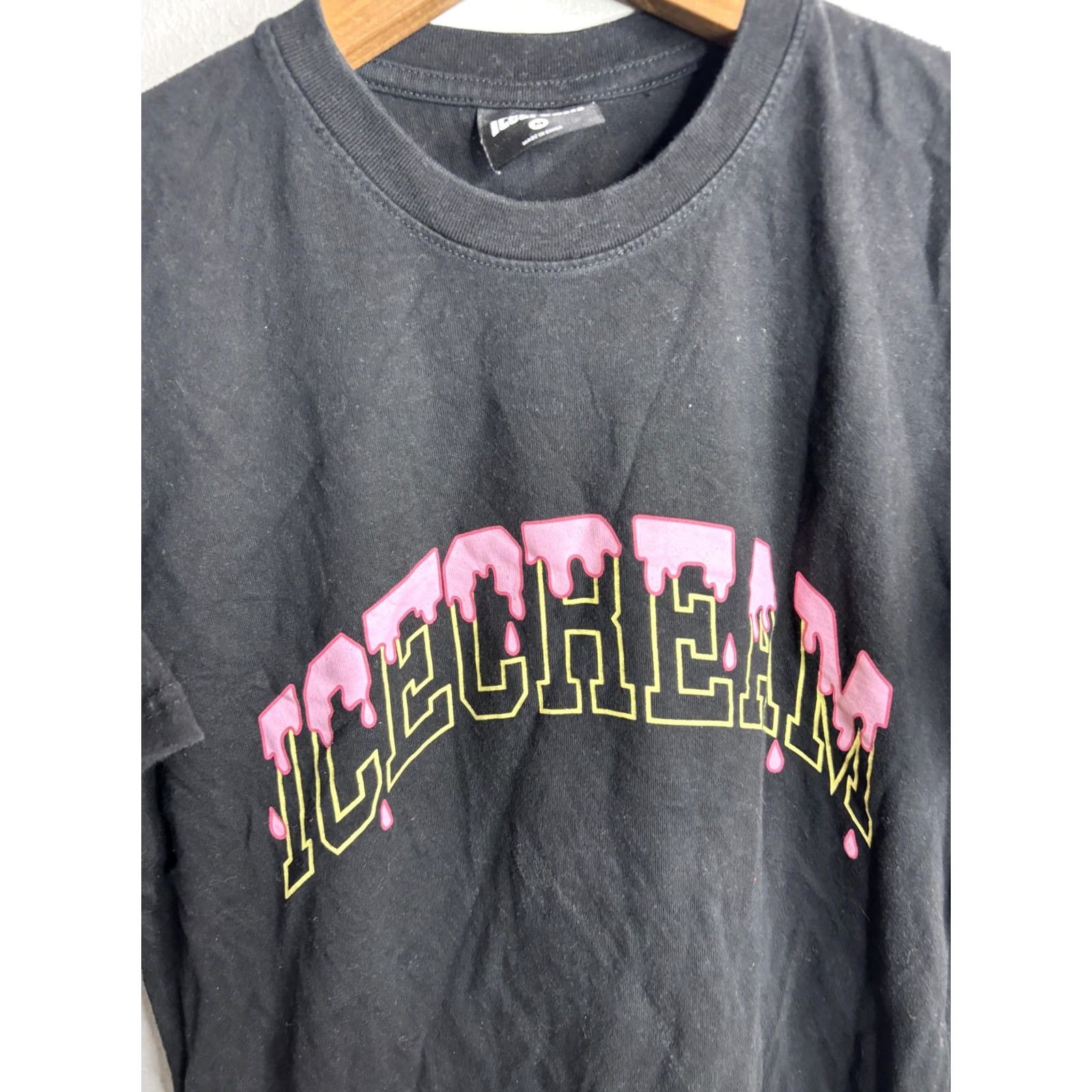 Vintage Icecream Shirt Mens M Black Drip Logo Arch Graphic Streetwear Tee Size US M / EU 48-50 / 2 - 2 Thumbnail