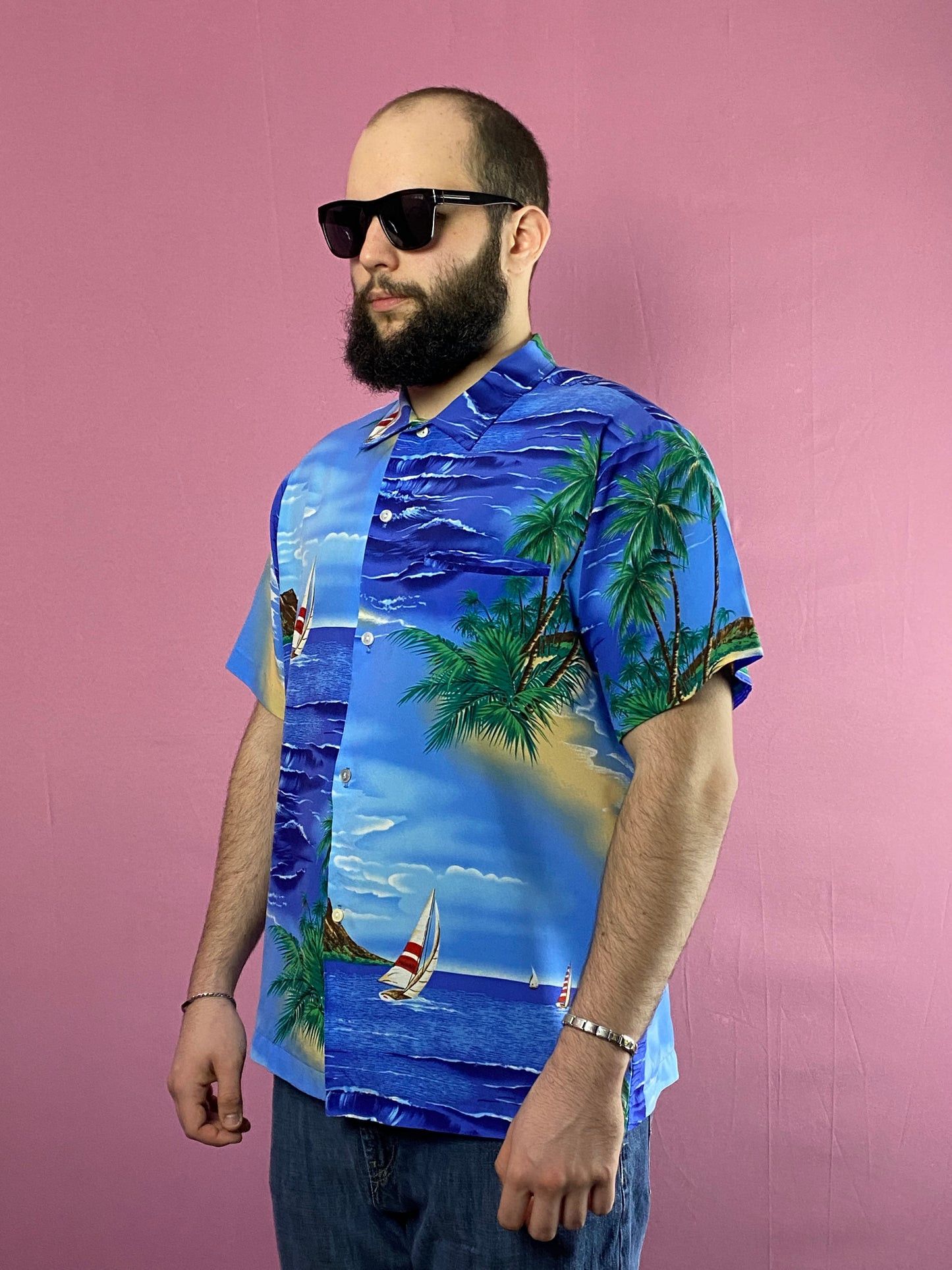 Designer × Vintage Shoreline Hawaii Vintage Men's Island Print Hawaiian Shirt Size US L / EU 52-54 / 3 - 1 Thumbnail
