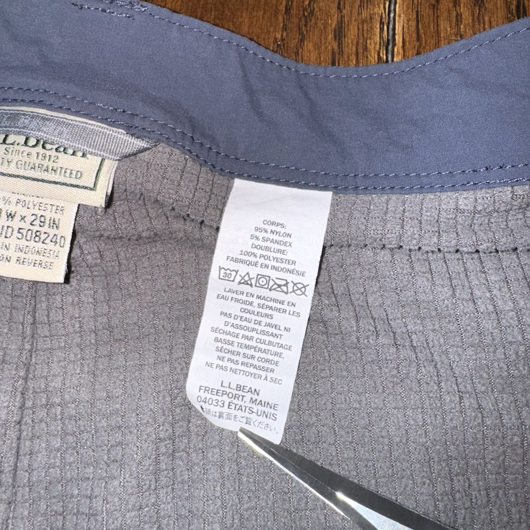 Vintage LL Bean Pants Mens 40x23 Blue Cresta Hiking Standard Fit Fleece Lined 508240 Size US 40 / EU 56 - 7 Thumbnail