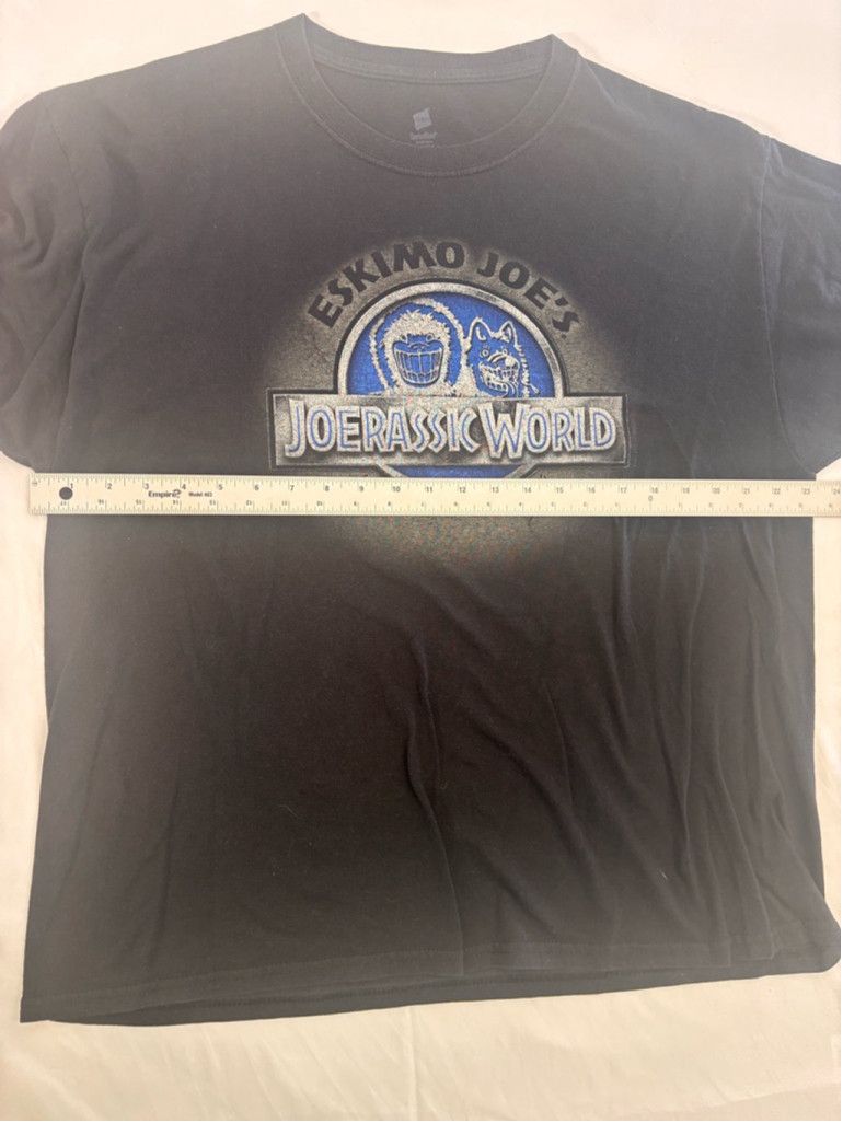 Hanes Men's Hanes Eskimo Joe's Joerassic World T-shirt XL Black Size US XL / EU 56 / 4 - 2 Thumbnail
