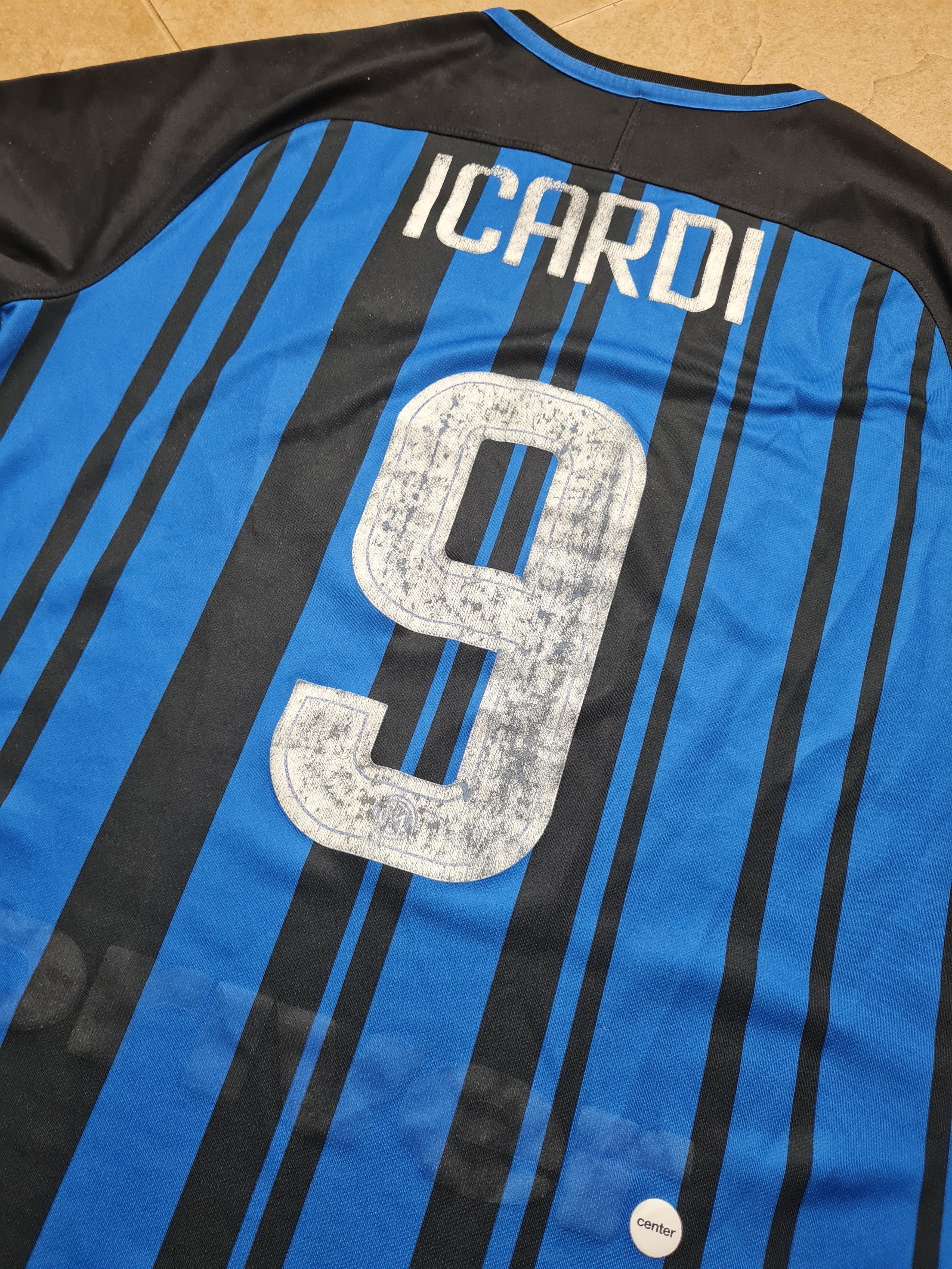 Nike JERSEY NIKE INTER MILAN 2017 2018 ICARDI #9 SHIRT FOOTBALL Size US L / EU 52-54 / 3 - 19 Thumbnail
