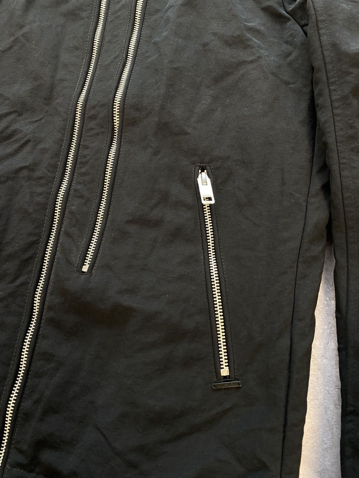 Diesel × Vintage Rare Y2K Diesel Bomber Light Black Jacket 100% Nylon Size US S / EU 44-46 / 1 - 6 Thumbnail