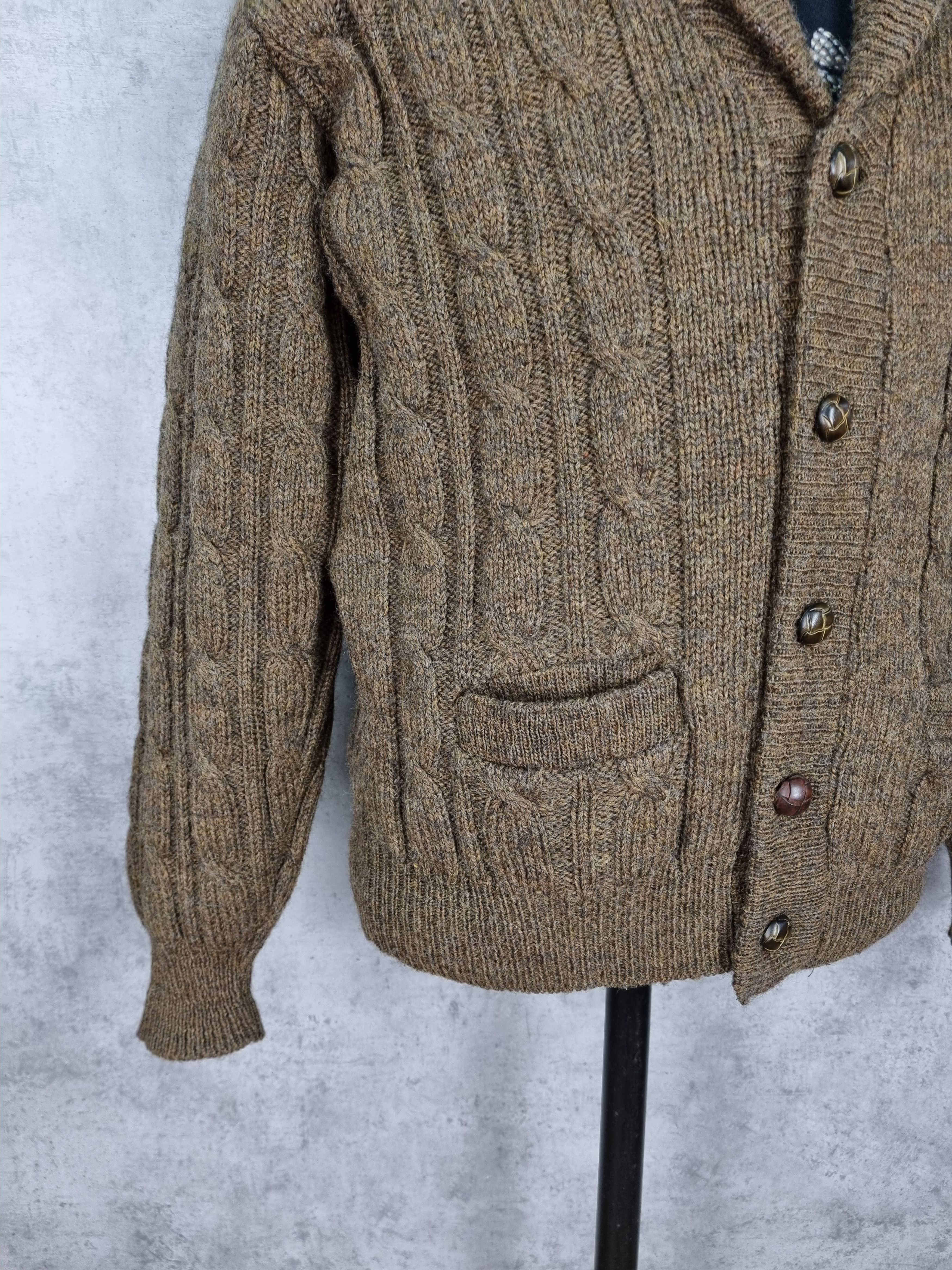 L.L. Bean L.L.Bean Virgin Wool Cable Knitted Cardigan Size US M / EU 48-50 / 2 - 13 Thumbnail