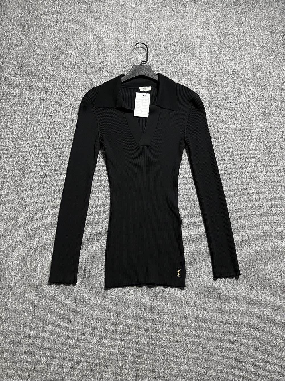 Saint Laurent Paris Saint Laurent Ribbed Collared Sweater Size L Size L / US 10 / IT 46 - 1 Thumbnail