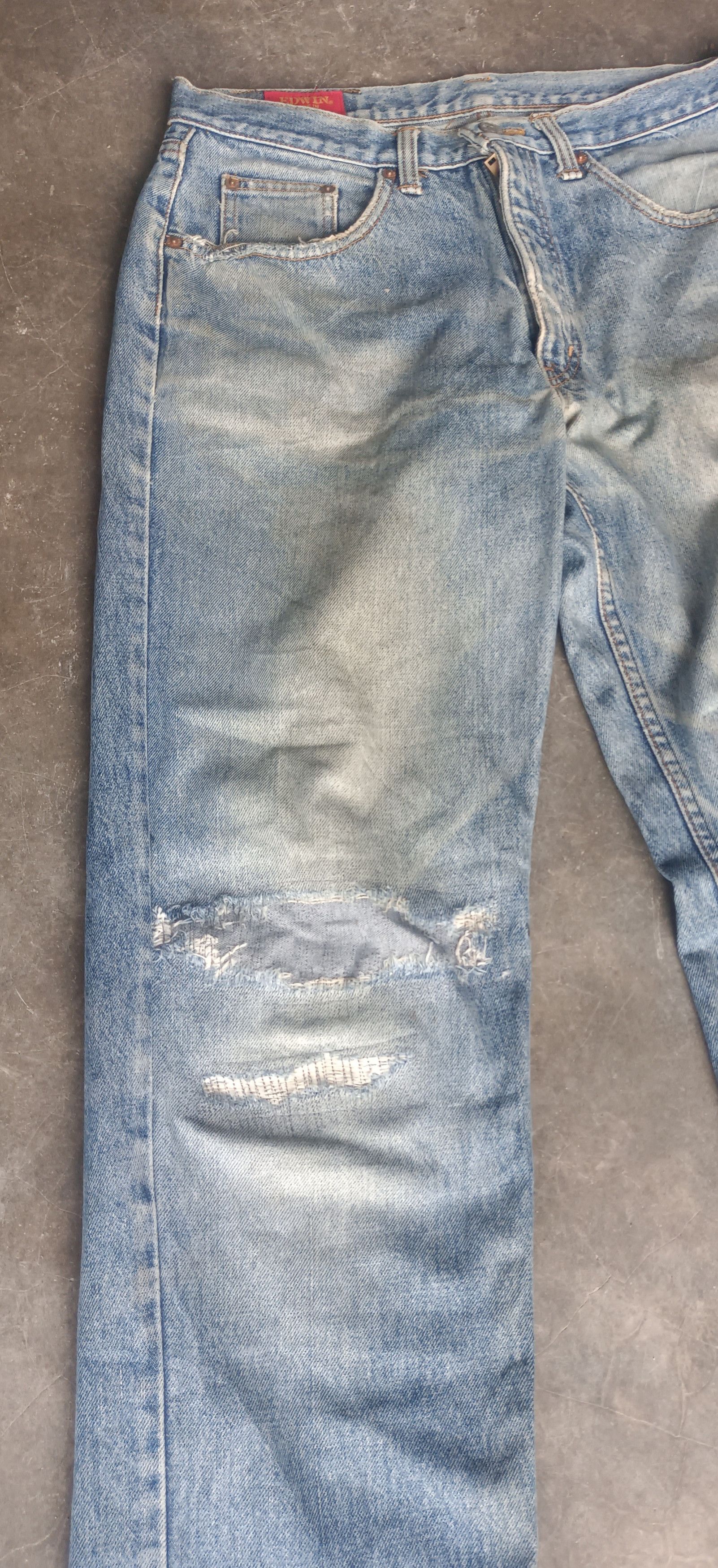 Edwin Vintage💥 Edwin Made In USA Distressed Denim Size US 32 / EU 48 - 6 Thumbnail