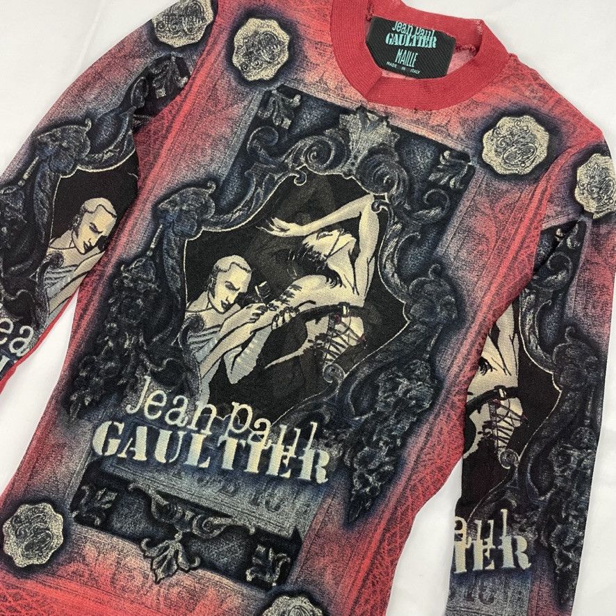 Jean Paul Gaultier 1995 Jean Paul Gaultier Tattoo Artist Mesh Top Vintage Size US M / EU 48-50 / 2 - 4 Thumbnail