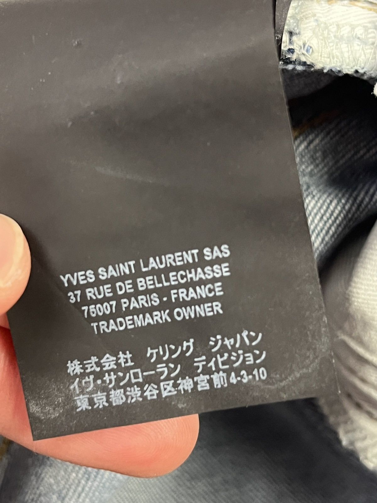 Saint Laurent Paris Saint Laurent Paris Skinny Jeans Blue Distressed Denim Made Size 27" / US 4 / IT 40 - 11 Thumbnail