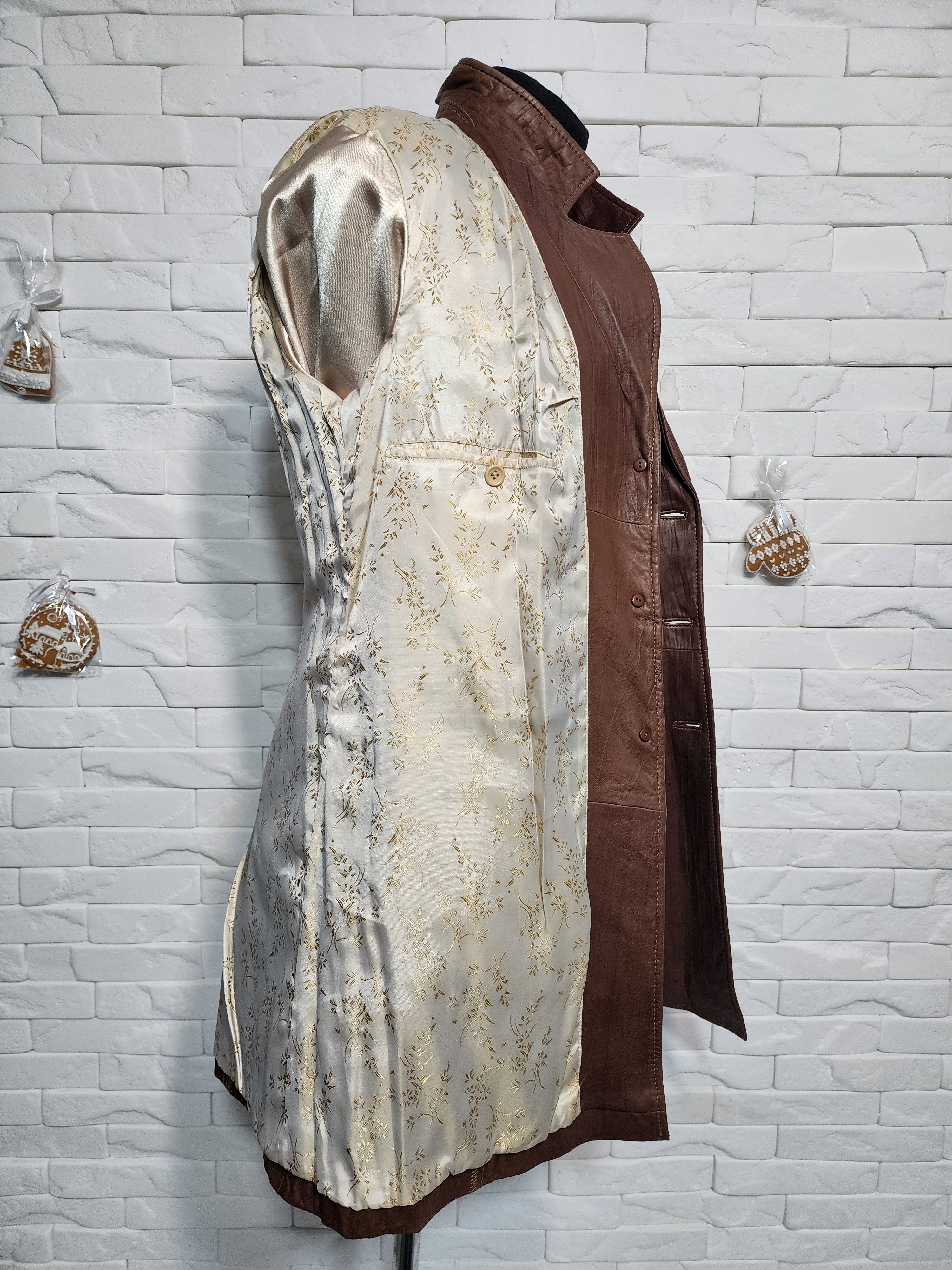Other Brown Leather Jacket: Women's Genuine Leather Blazer Size L / US 10 / IT 46 - 8 Thumbnail
