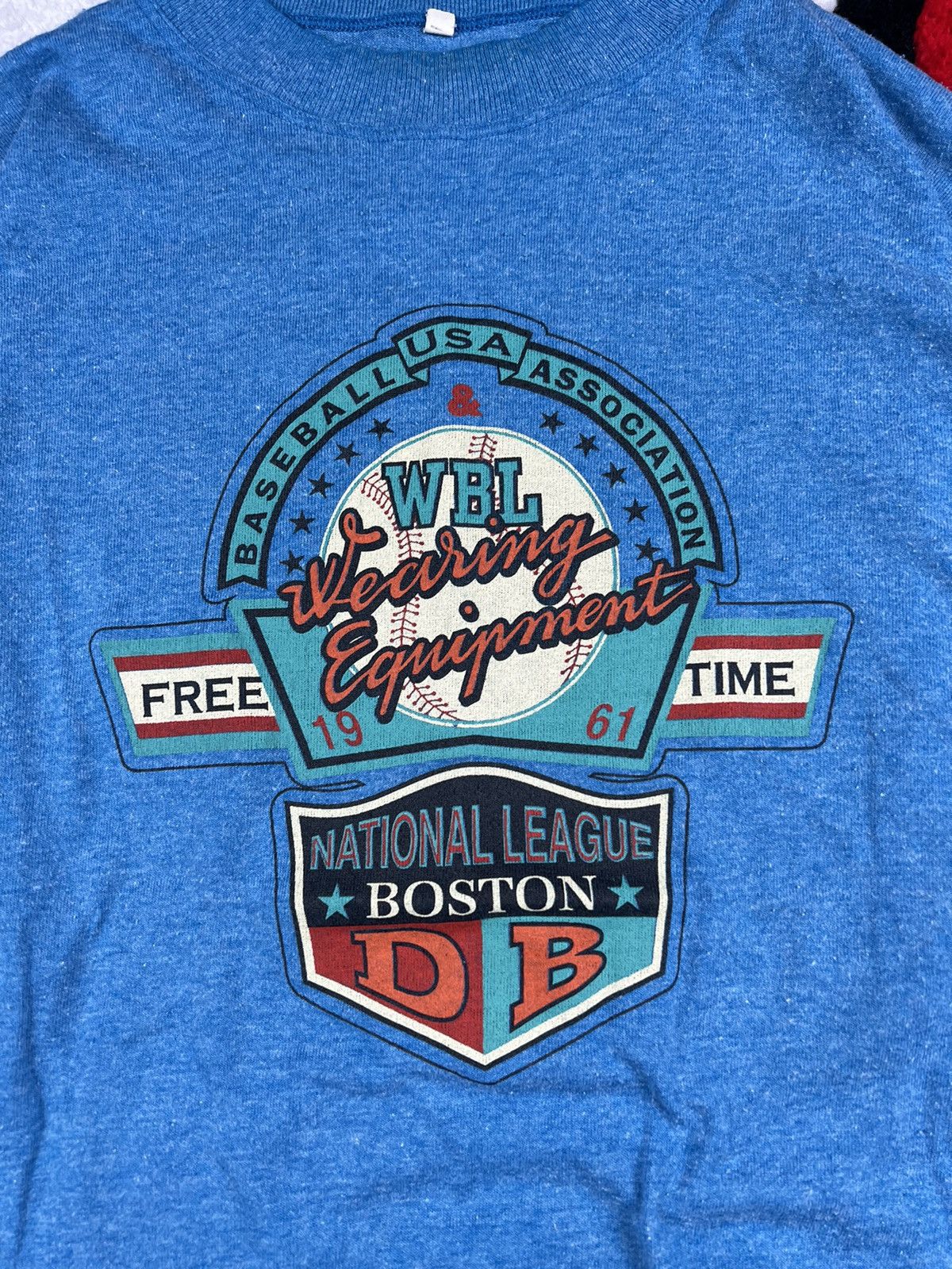 Vintage Vintage 80s WBL Baseball USA League Boston Y2K Sweatshirt Size US XL / EU 56 / 4 - 6 Thumbnail