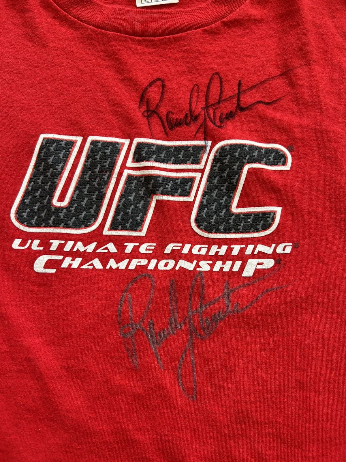 UFC RARE! Vintage Signed UFC Tee from Early 2000s Size US XL / EU 56 / 4 - 2 Thumbnail
