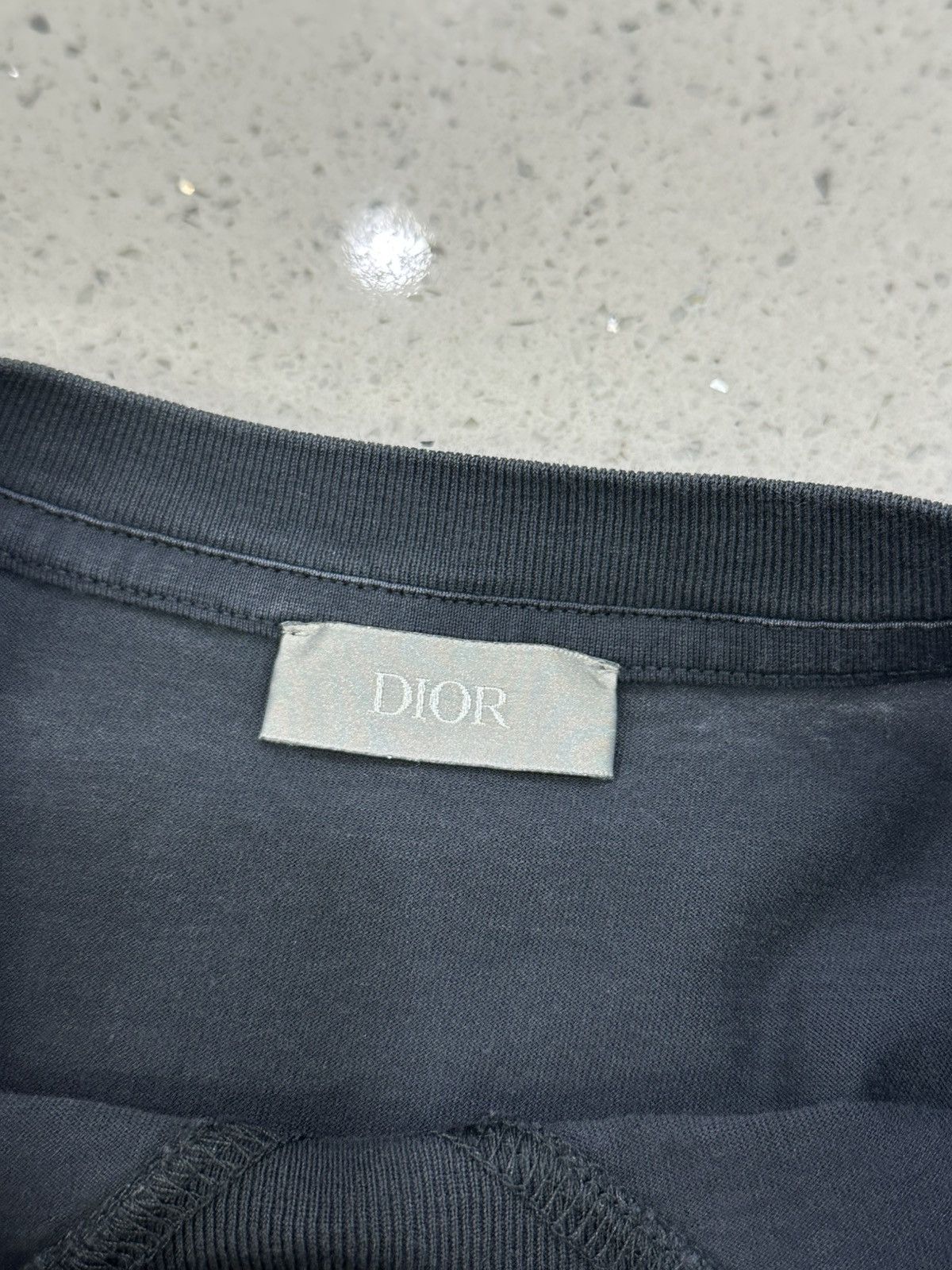 Dior Navy Dior Tee Oblique Size US XL / EU 56 / 4 - 5 Thumbnail