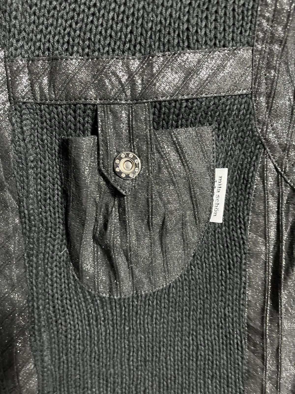 If Six Was Nine Mila Schon Knitted Mesh Jacket Size L / US 10 / IT 46 - 6 Thumbnail
