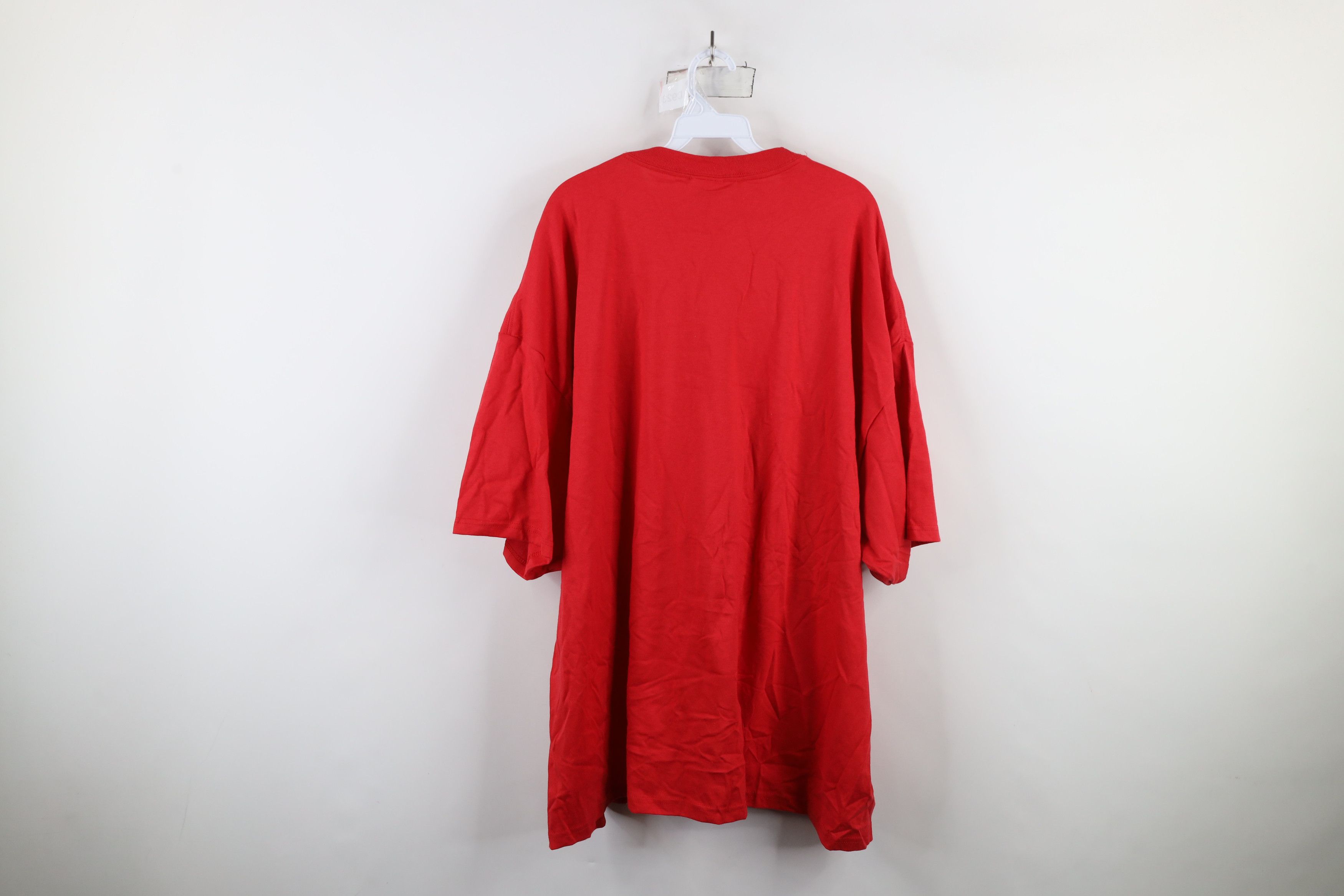 Hanes × Vintage Deadstock Vintage 90s Hanes Short Sleeve T-Shirt Red Size US XXL / EU 58 / 5 - 6 Thumbnail
