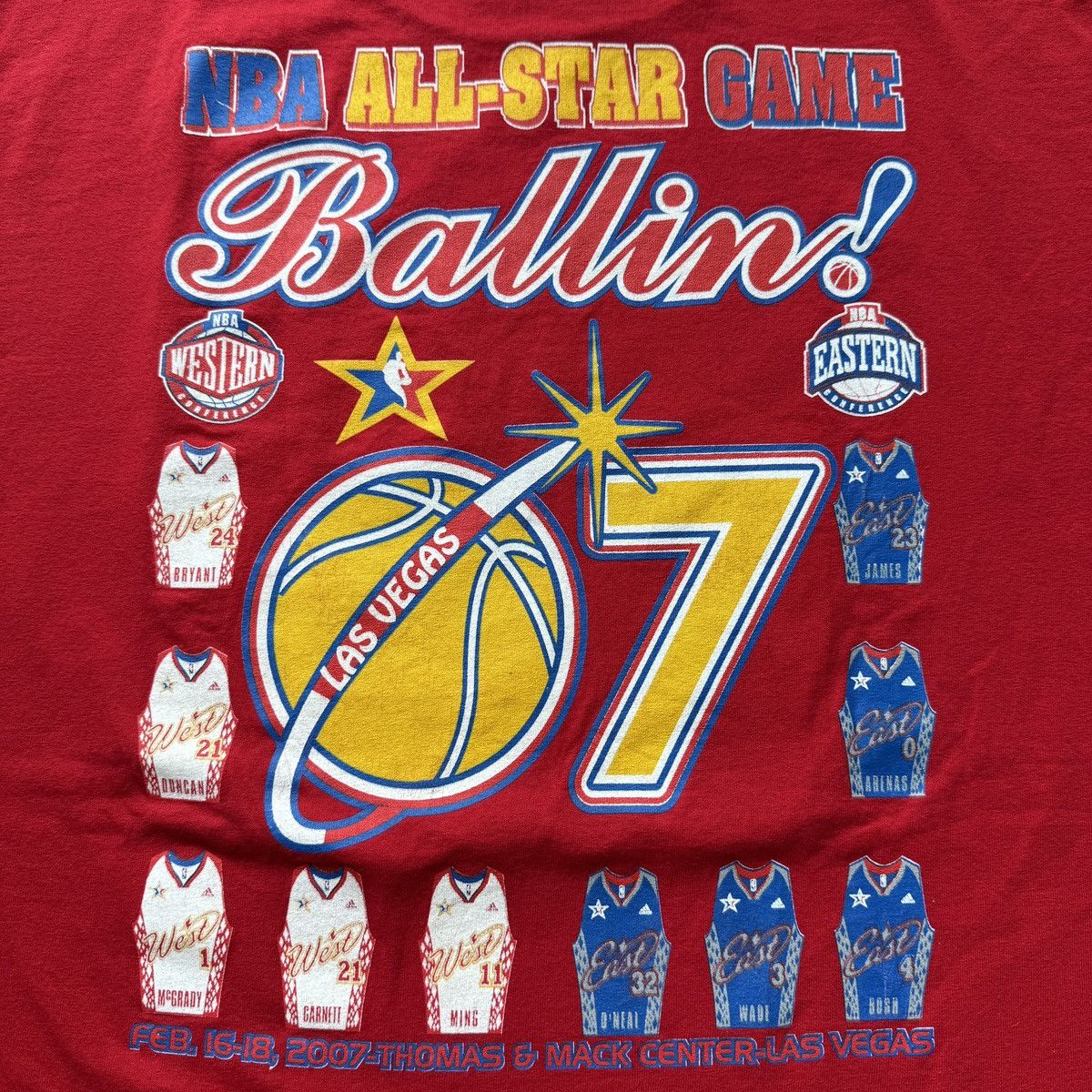 NBA 2007 NBA ALL STAR Game Las Vegas basketball West East Size US XXL / EU 58 / 5 - 3 Thumbnail