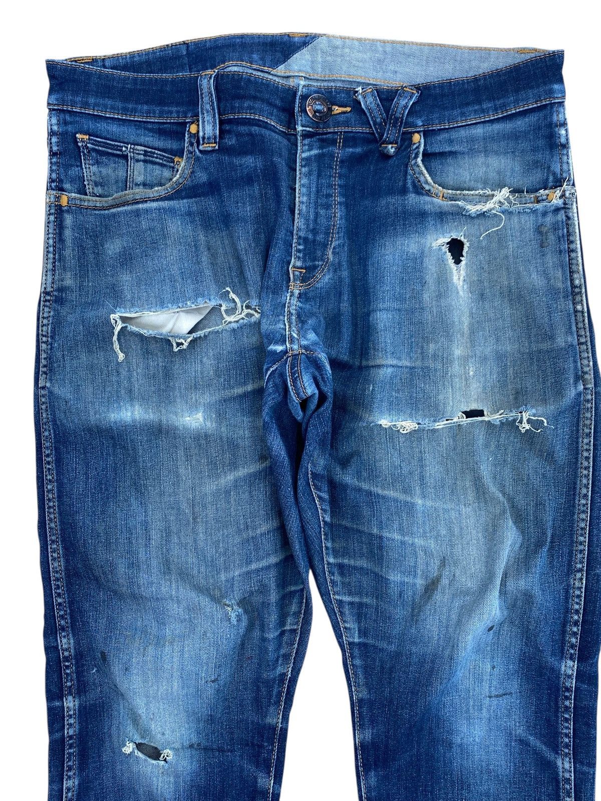 Volcom Volcom Brand Distressed Faded Wash Style Size US 33 - 2 Thumbnail