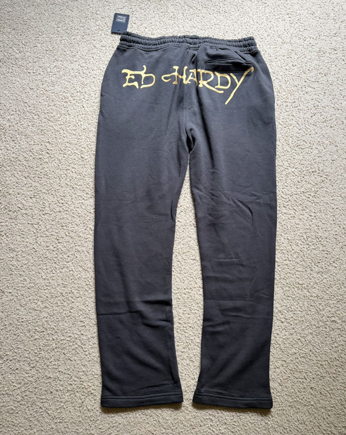 Ed Hardy Ed Hardy Size L Sweatpants Open Hem Grey Love Kills Slowly Size US 33 - 5 Thumbnail