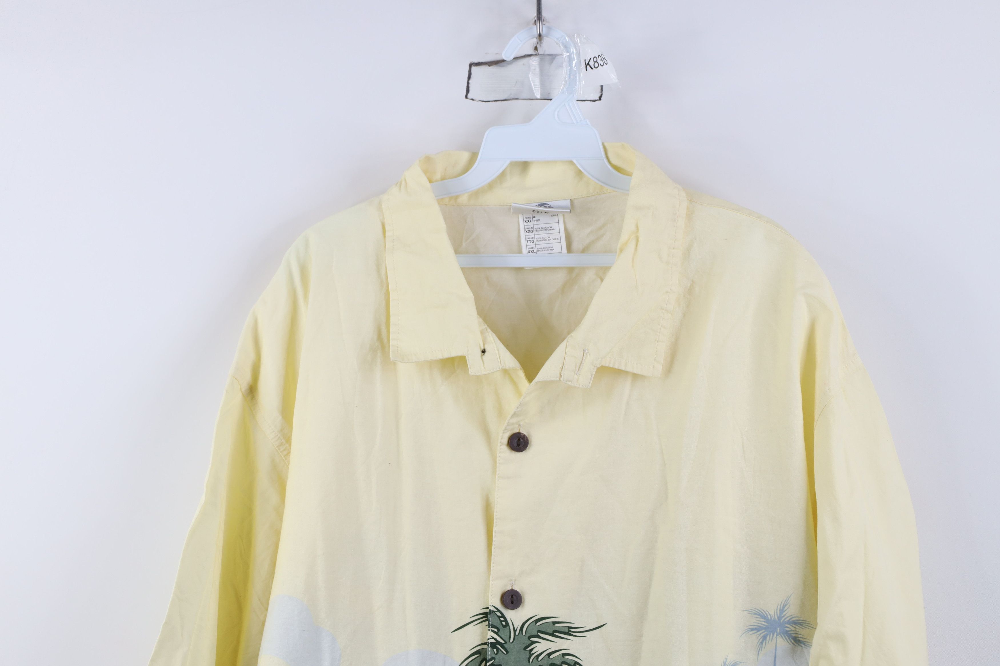 Disney Vtg 90s Disney Mickey Mouse Beach All Over Print Shirt Size US XXL / EU 58 / 5 - 2 Thumbnail