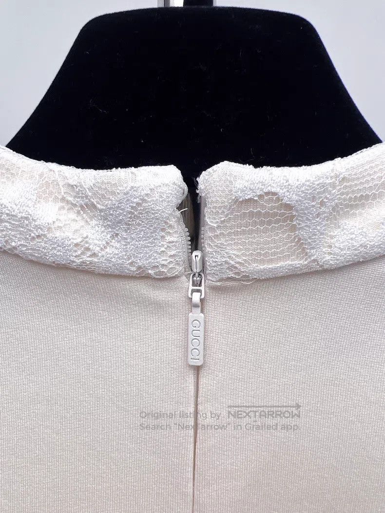 Gucci Gucci Black and white lace stitching dress Size XS / US 0-2 / IT 36-38 - 3 Thumbnail