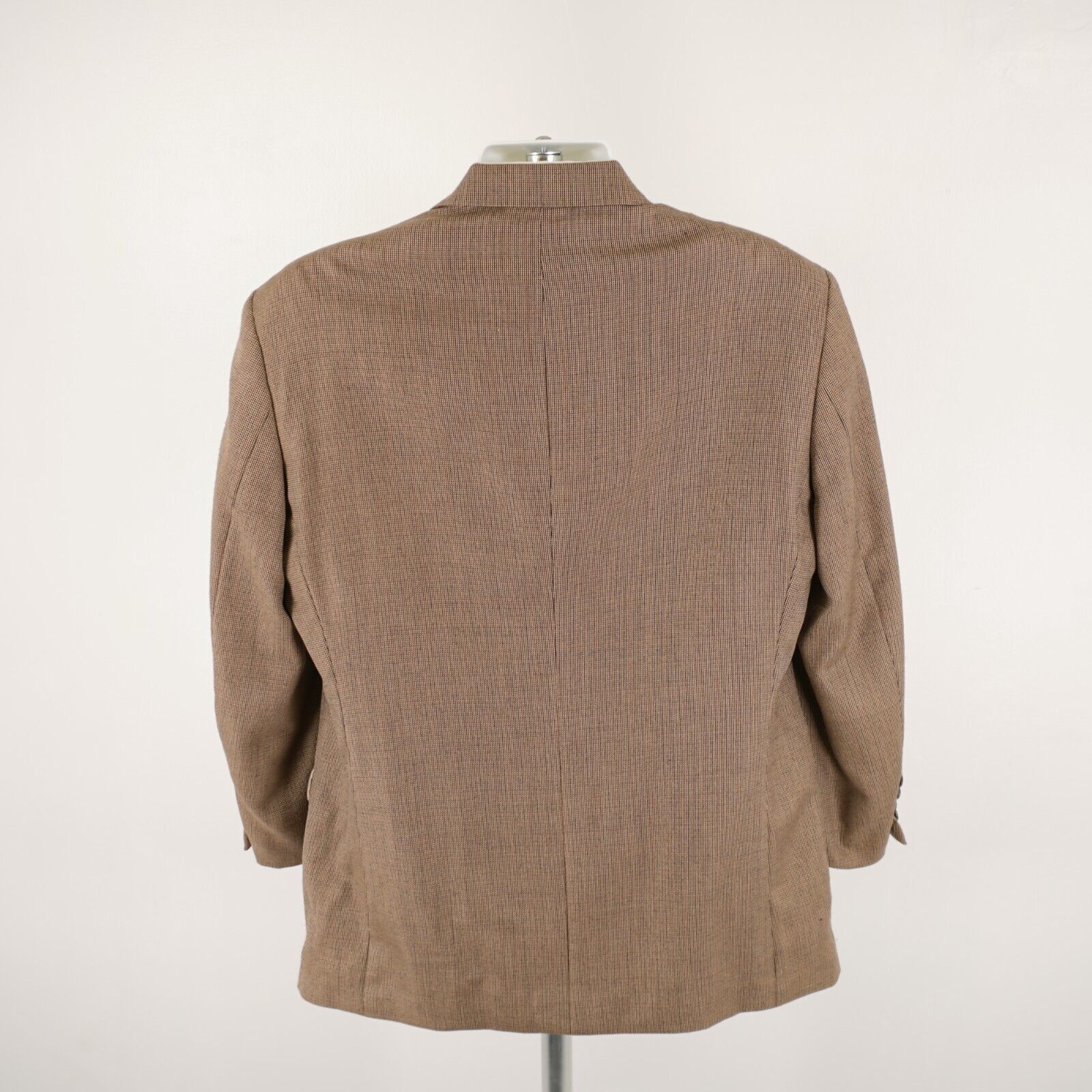 Lord & Taylor Nautica Lord & Taylor Brown Blue Check Silk Wool 3 Button Sp Size 42R - 7 Thumbnail