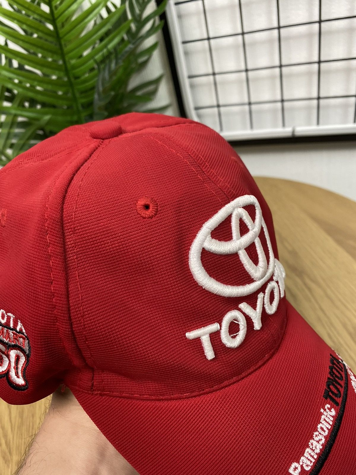 Vintage Vintage Toyota Panasonic Racing Hat F1 Cap Formula Uno OS Size ONE SIZE - 7 Thumbnail