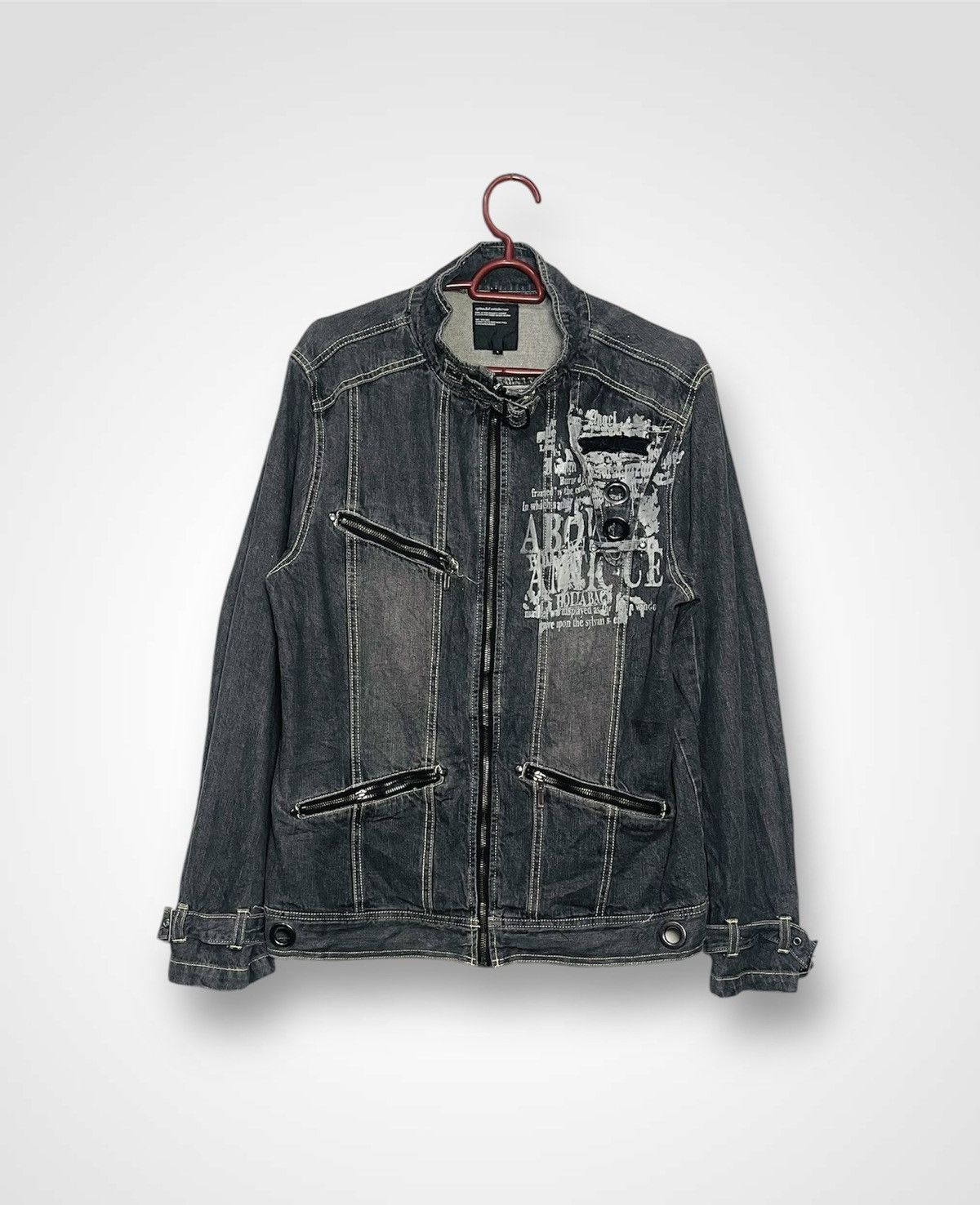 If Six Was Nine × Japanese Brand × Le Grande Bleu (L.G.B.) Splendid Satisfaction Punk Gothic Zipper Jacket (16) Size US L / EU 52-54 / 3 - 1 Thumbnail