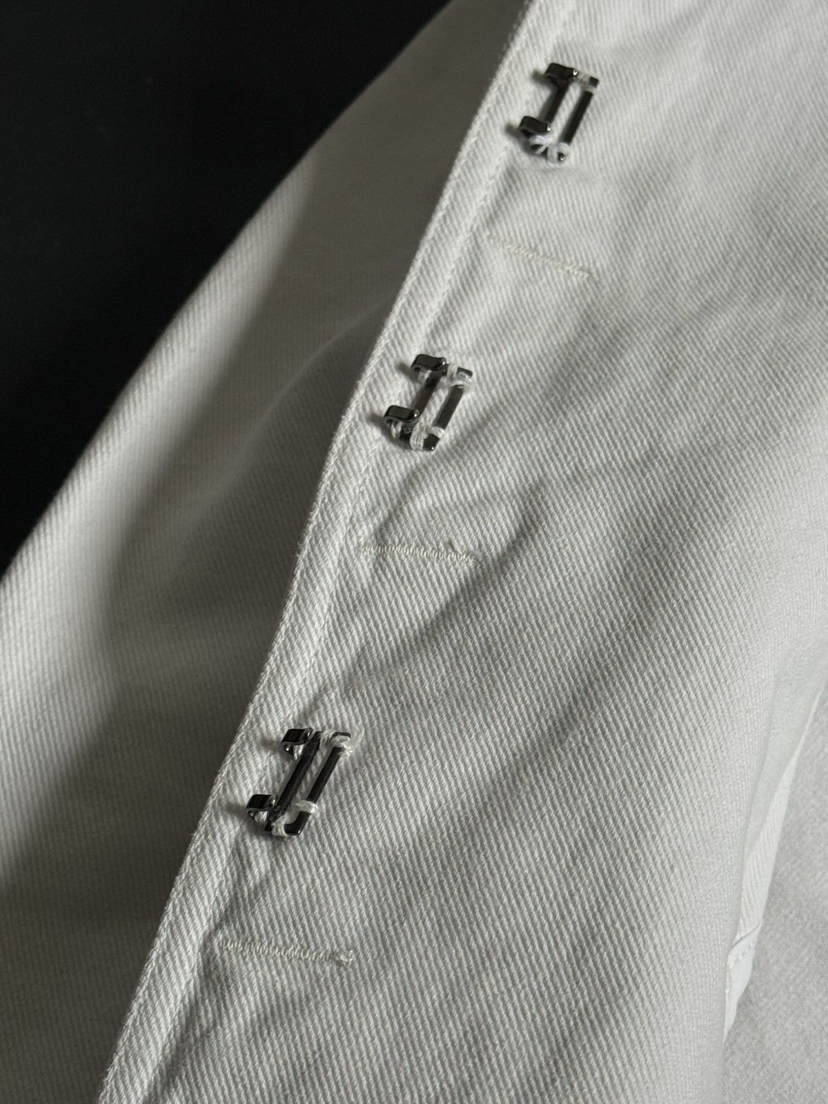 Gucci Rare 00s Gucci by Tom Ford White Denim Jacket Size S / US 4 / IT 40 - 6 Thumbnail