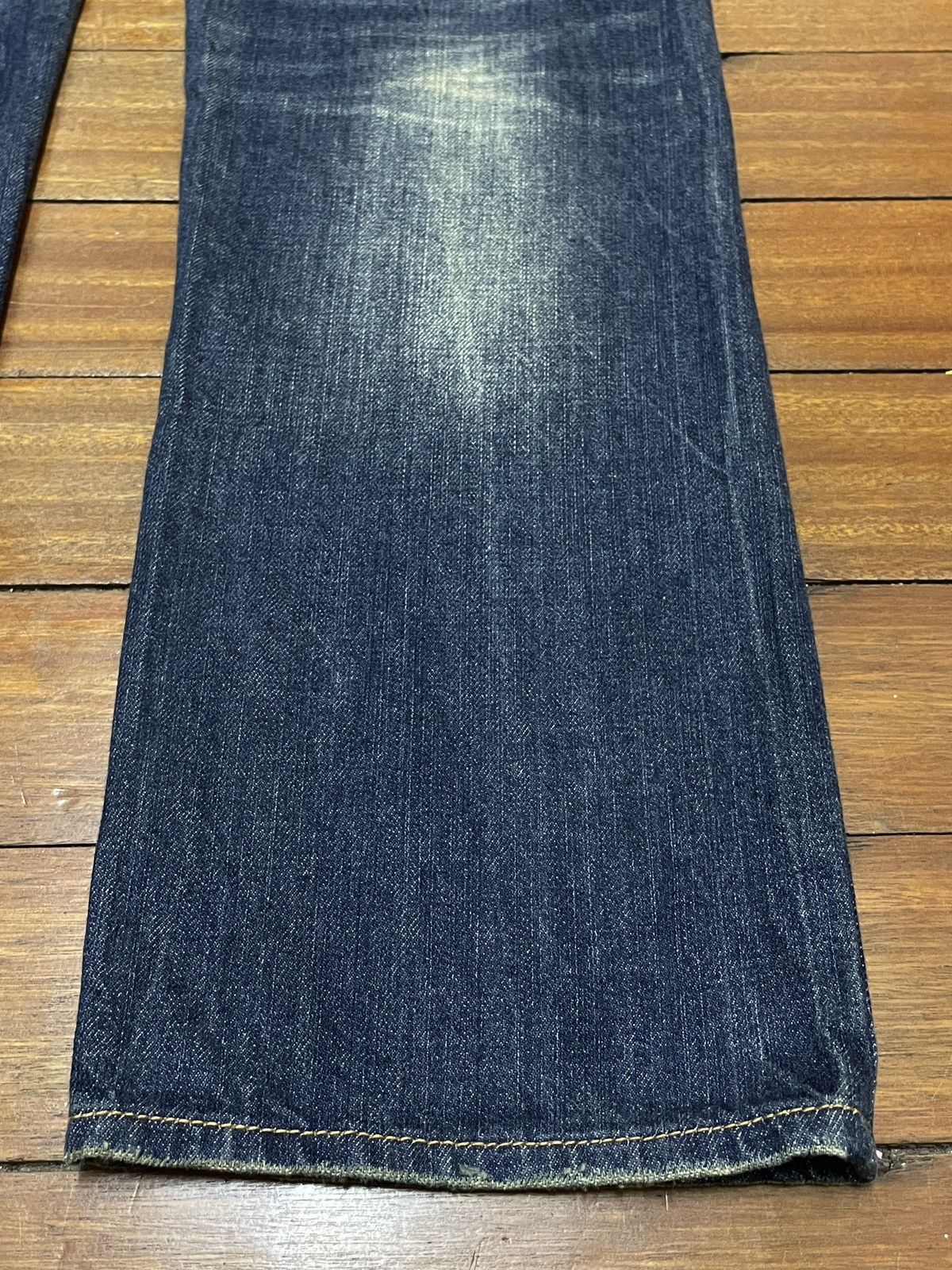 If Six Was Nine Rare Design Vintage Brand Valman Distressed Jeans 2000s Size US 33 - 8 Thumbnail