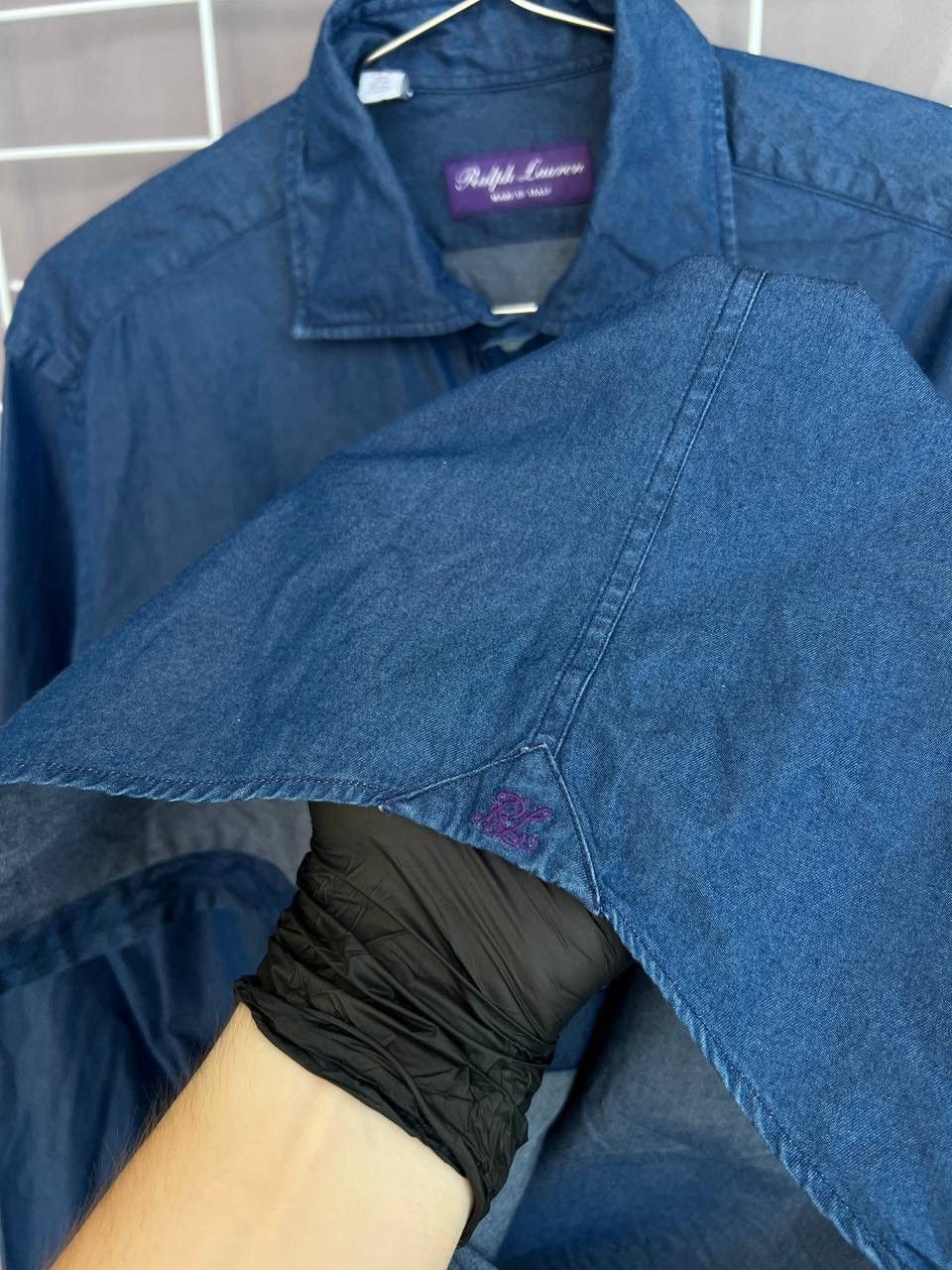 Ralph Lauren Purple Label Ralph Lauren Purple Label Indigo Button Shirt Size 14.5 or M Size US M / EU 48-50 / 2 - 13 Thumbnail