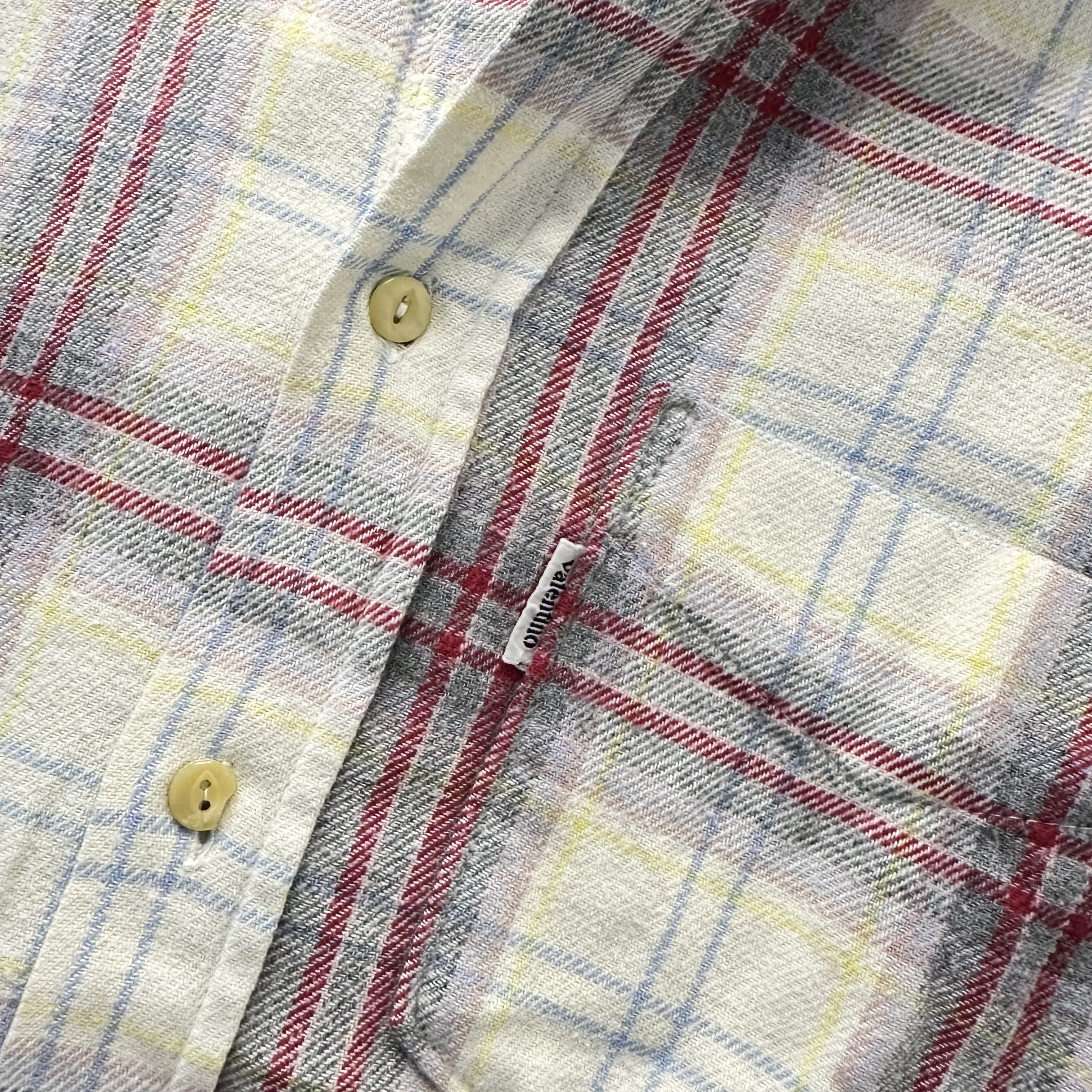 Valentino Camicia VALENTINO Flanella A Quadri – M Size US M / EU 48-50 / 2 - 2 Thumbnail