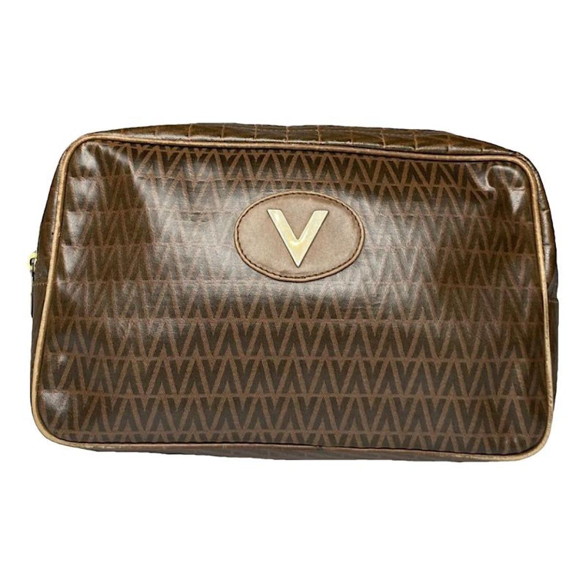 Mario Valentino Brown Leather Clutch Bag Size ONE SIZE - 1 Thumbnail