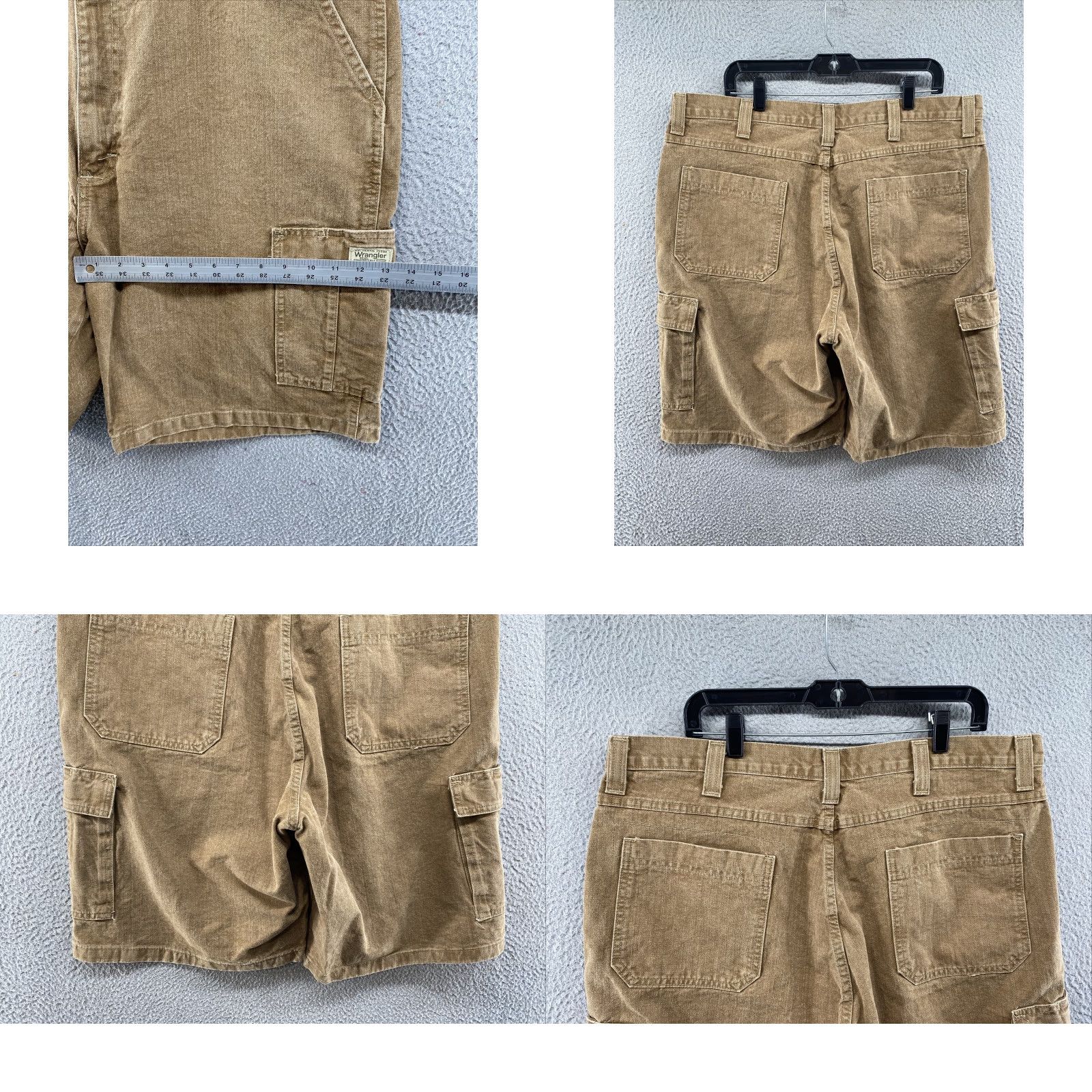 Wrangler Wrangler Hero Cargo Shorts Mens Brown 100% Cotton Canvas 60LGWDF Size 38 Size US 38 / EU 54 - 8 Thumbnail
