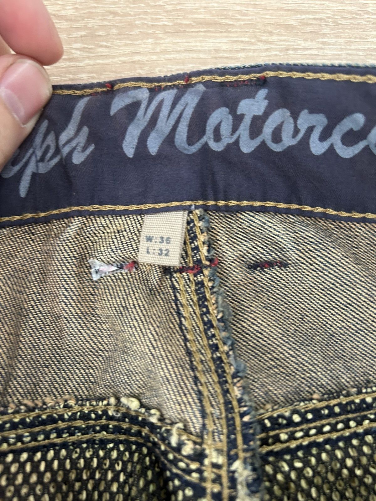 Vintage Triumph Motorcycles Jeans For Riding Size US 36 / EU 52 - 7 Thumbnail