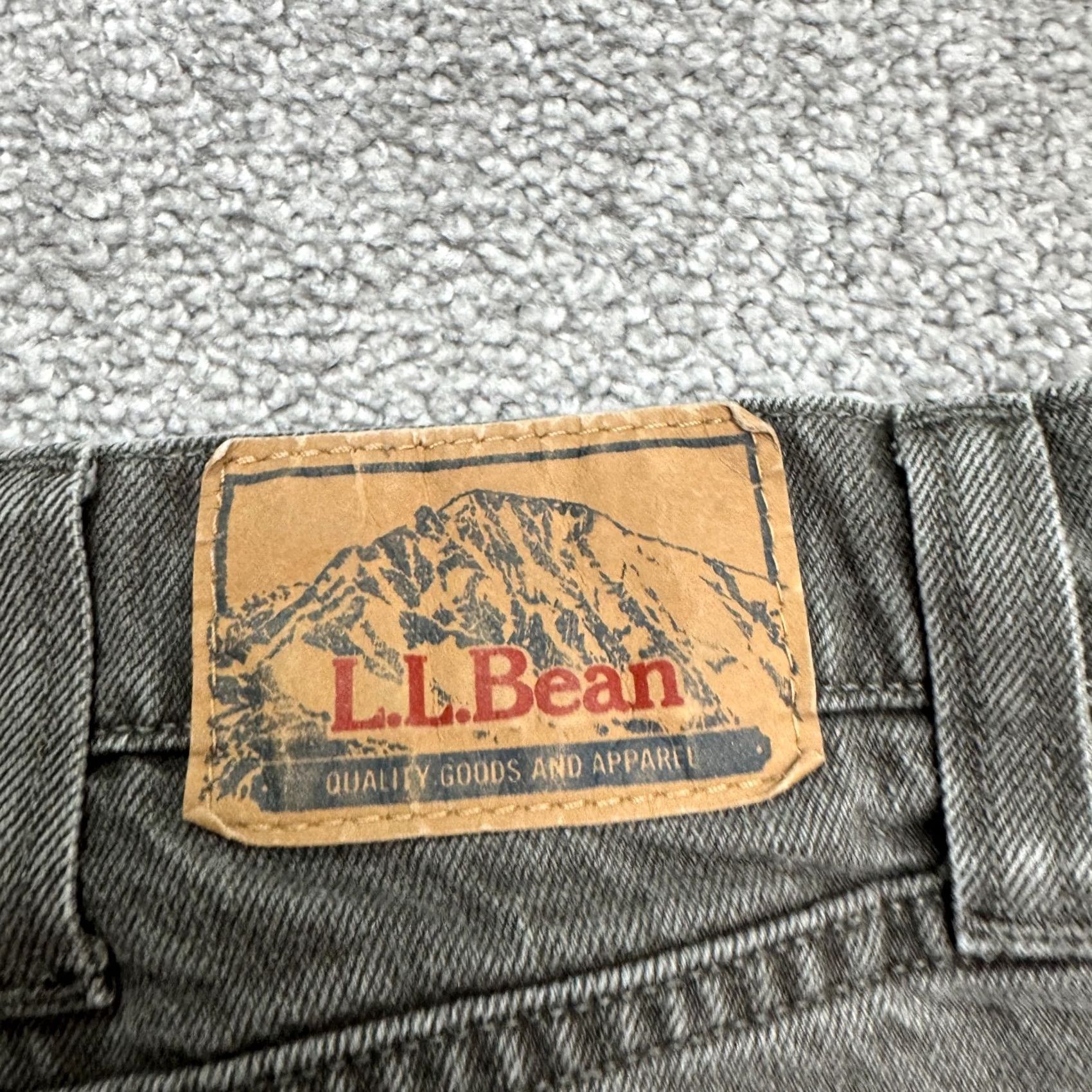 Vintage L.L. Bean Jeans Straight Denim 38x30 Green 100% Cotton Mens Regular Classic Fit Size US 38 / EU 54 - 6 Thumbnail