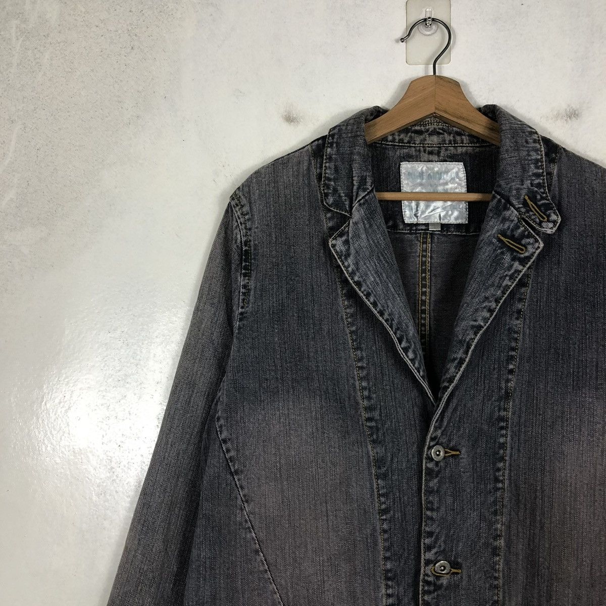 Japanese Brand 📌VINTAGE CHORE WORK DENIM JACKET JAPAN ISSEY MIYAKE Size US L / EU 52-54 / 3 - 9 Thumbnail