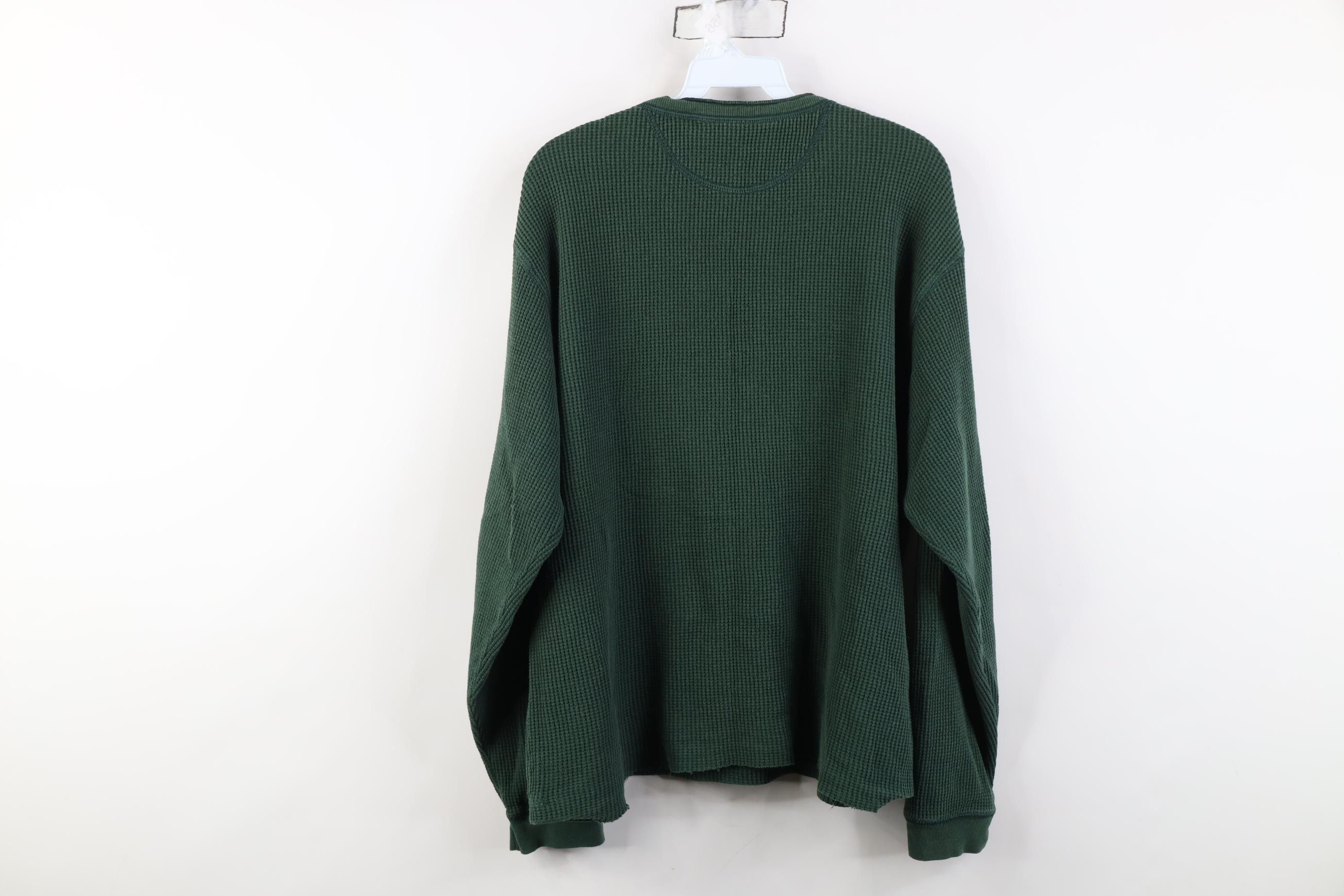 Vintage Vintage Y2K Old Navy Fit Thermal Waffle Knit Henley T-Shirt Size US XL / EU 56 / 4 - 10 Thumbnail