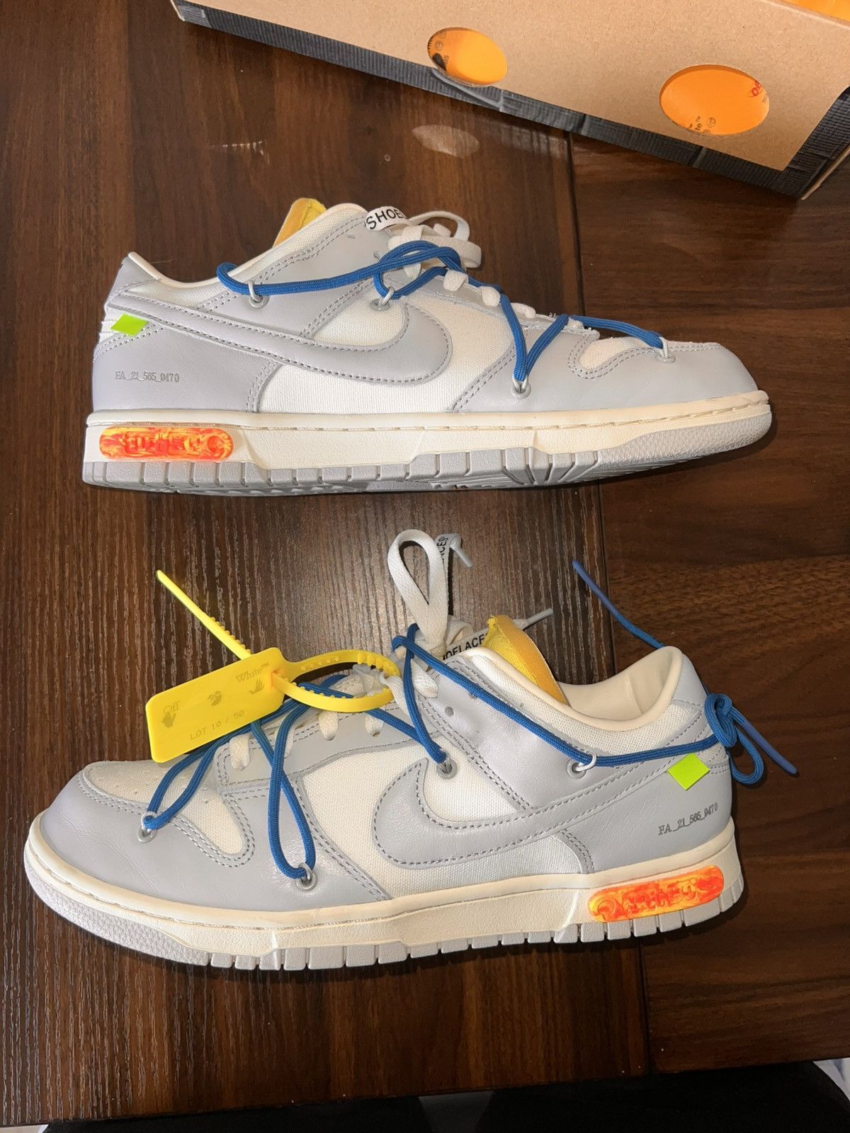 Nike × Off-White Nike Dunk Low / Off white Lot #10 Size US 10.5 / EU 43-44 - 5 Thumbnail