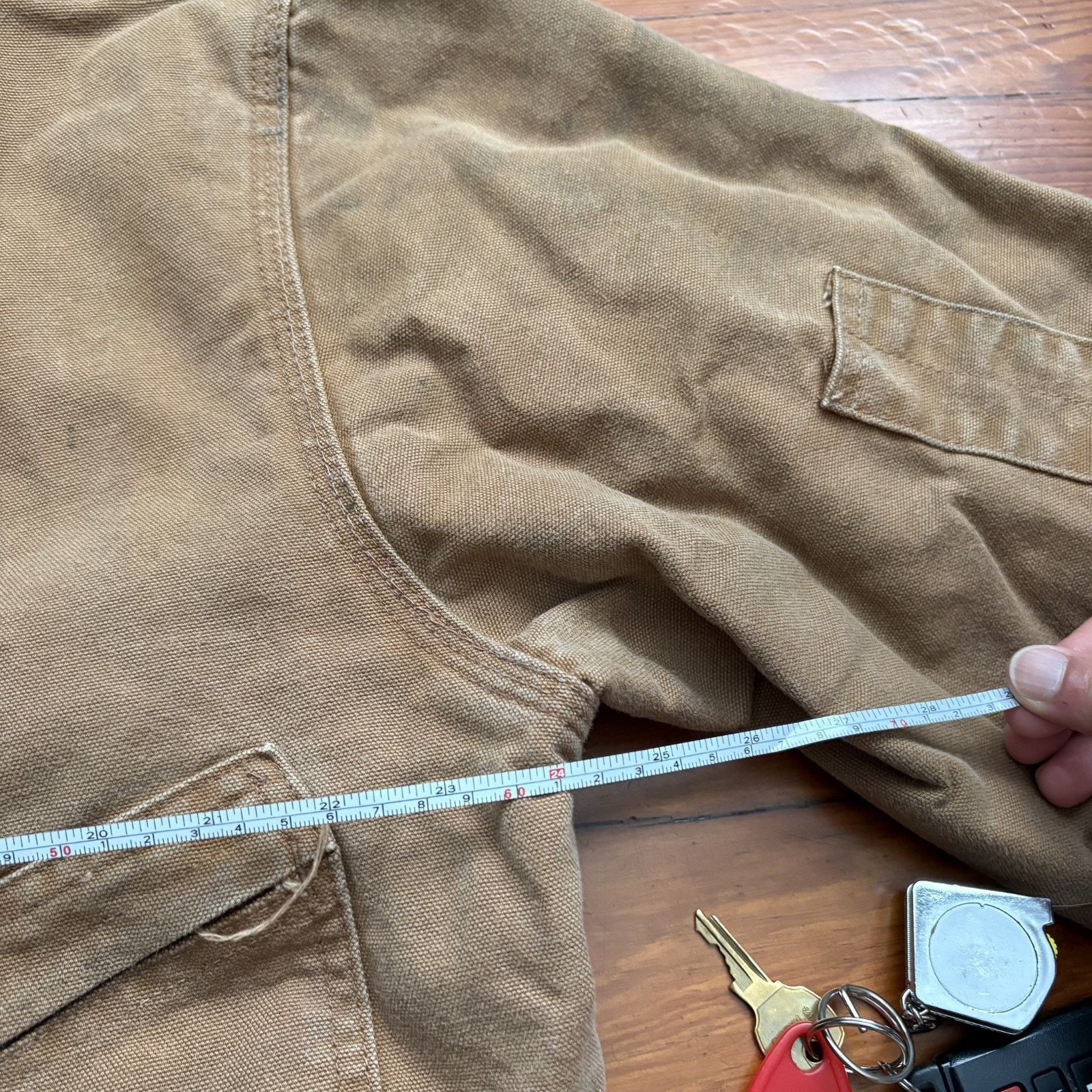 Carhartt × Vintage Vintage Carhartt Cropped Boxy Work Detroit Jacket Size L Size US L / EU 52-54 / 3 - 4 Thumbnail