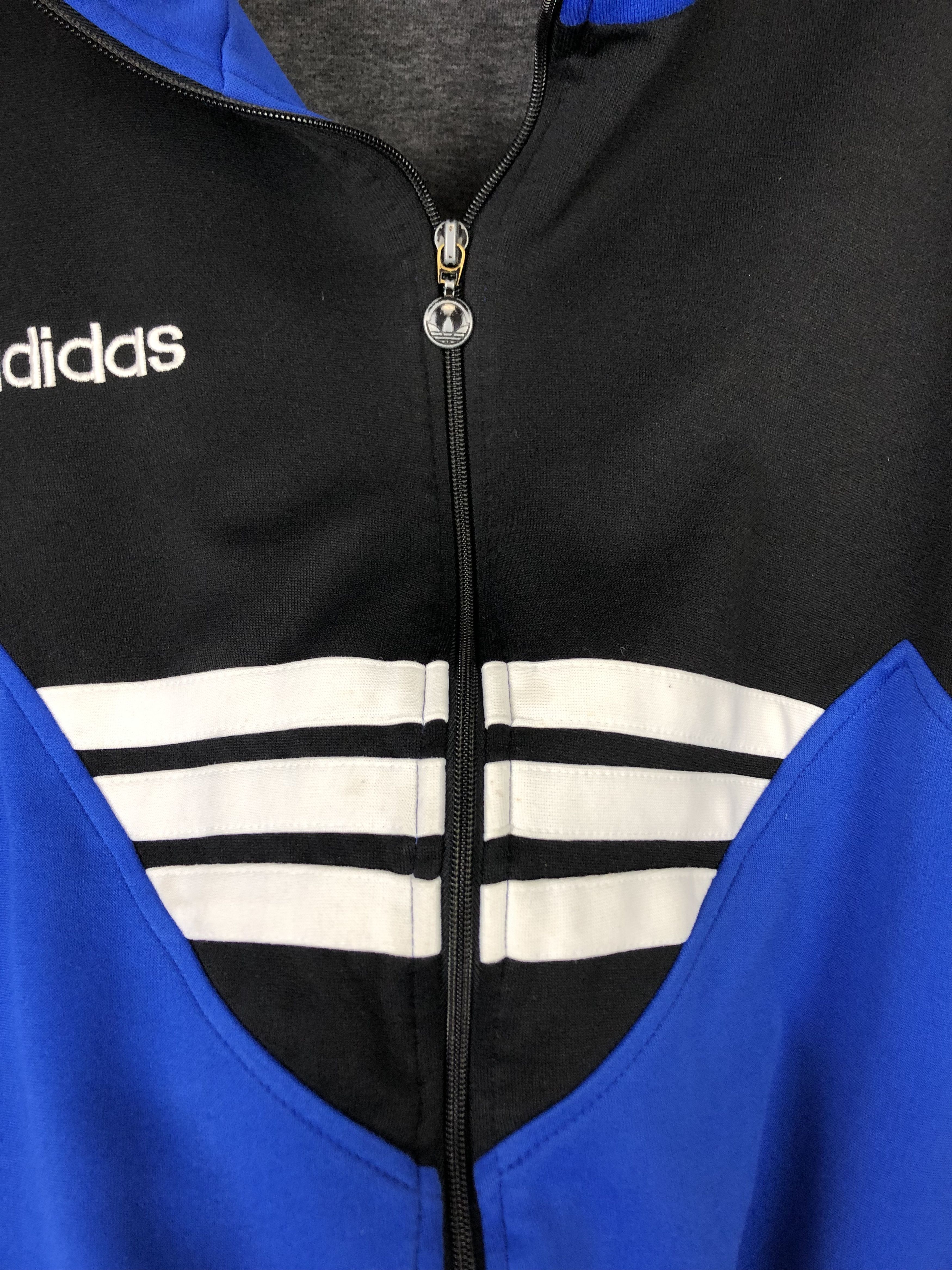 Adidas × Vintage Vintage Adidas Schalke 04 Football Template Jacket Track Size US L / EU 52-54 / 3 - 3 Thumbnail