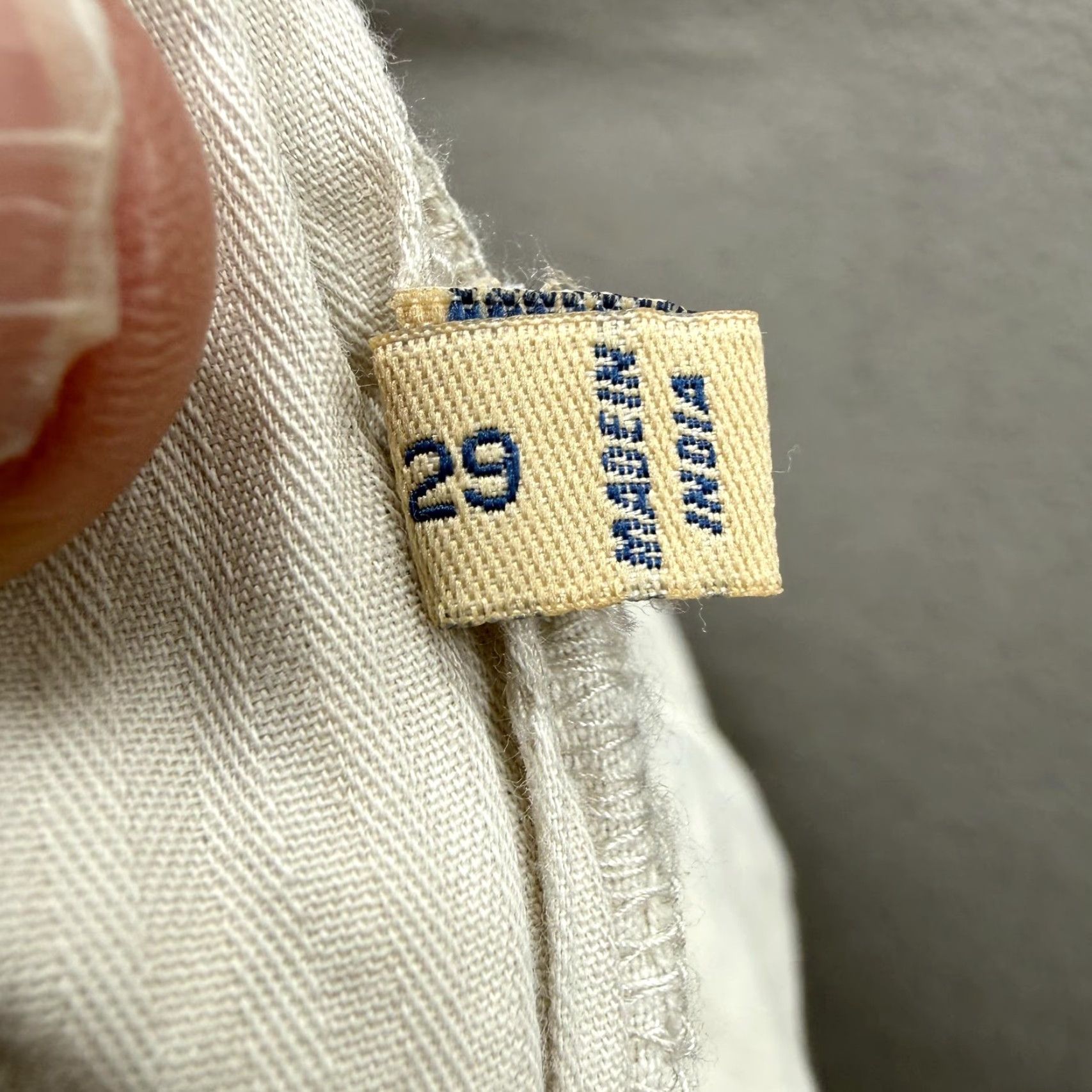 Faherty Faherty Shorts Mens 29 Beige Linen Cotton Chino Drawstring 9 Inseam Casual Beach Size US 29 - 4 Thumbnail