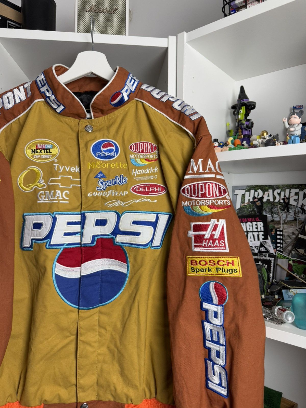 NASCAR Vintage 90s Nascar by JH Design moto racing biker jacket Size US M / EU 48-50 / 2 - 4 Thumbnail