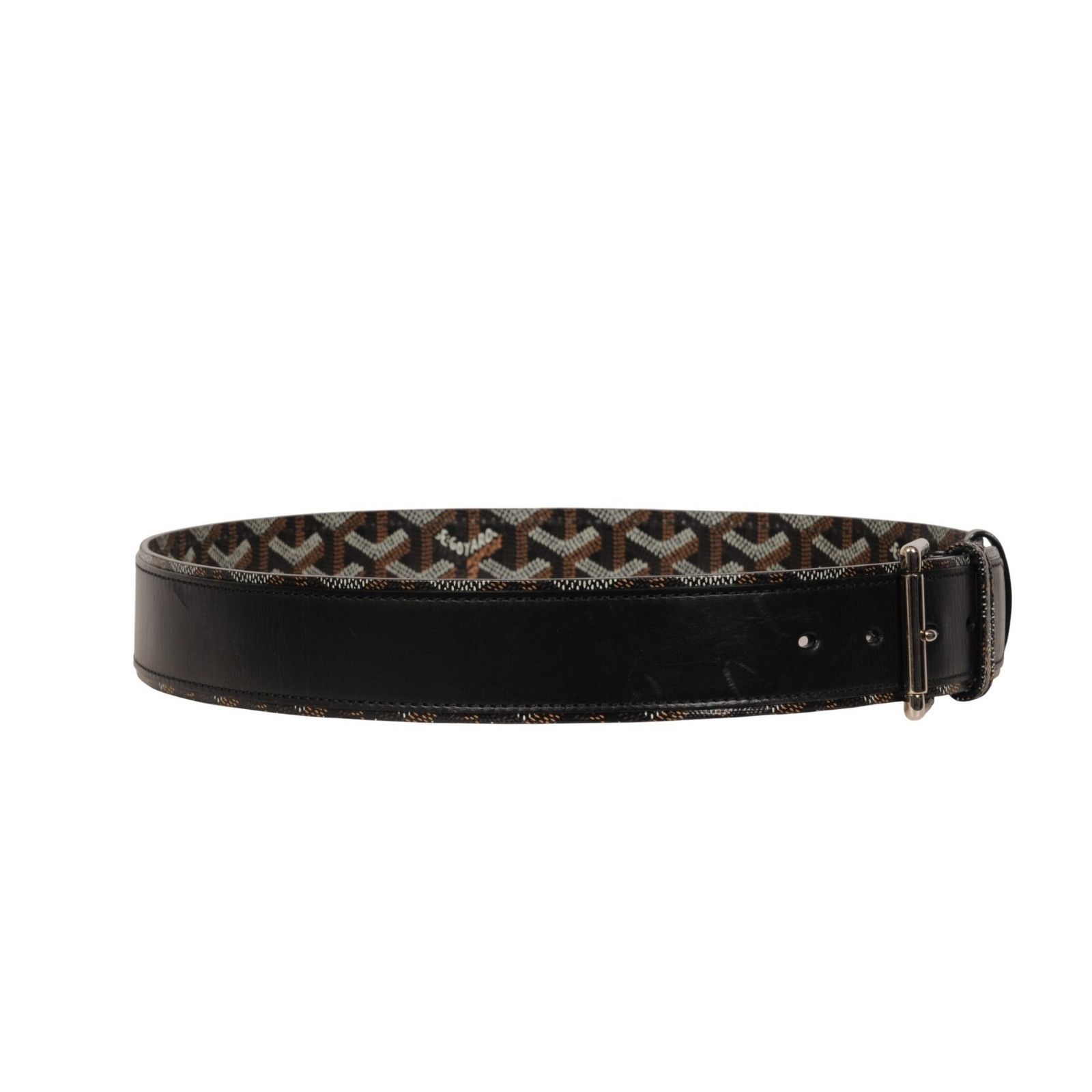 Goyard Florida II Belt 85 Black Brown Goyardine Canvas Size ONE SIZE - 10 Thumbnail